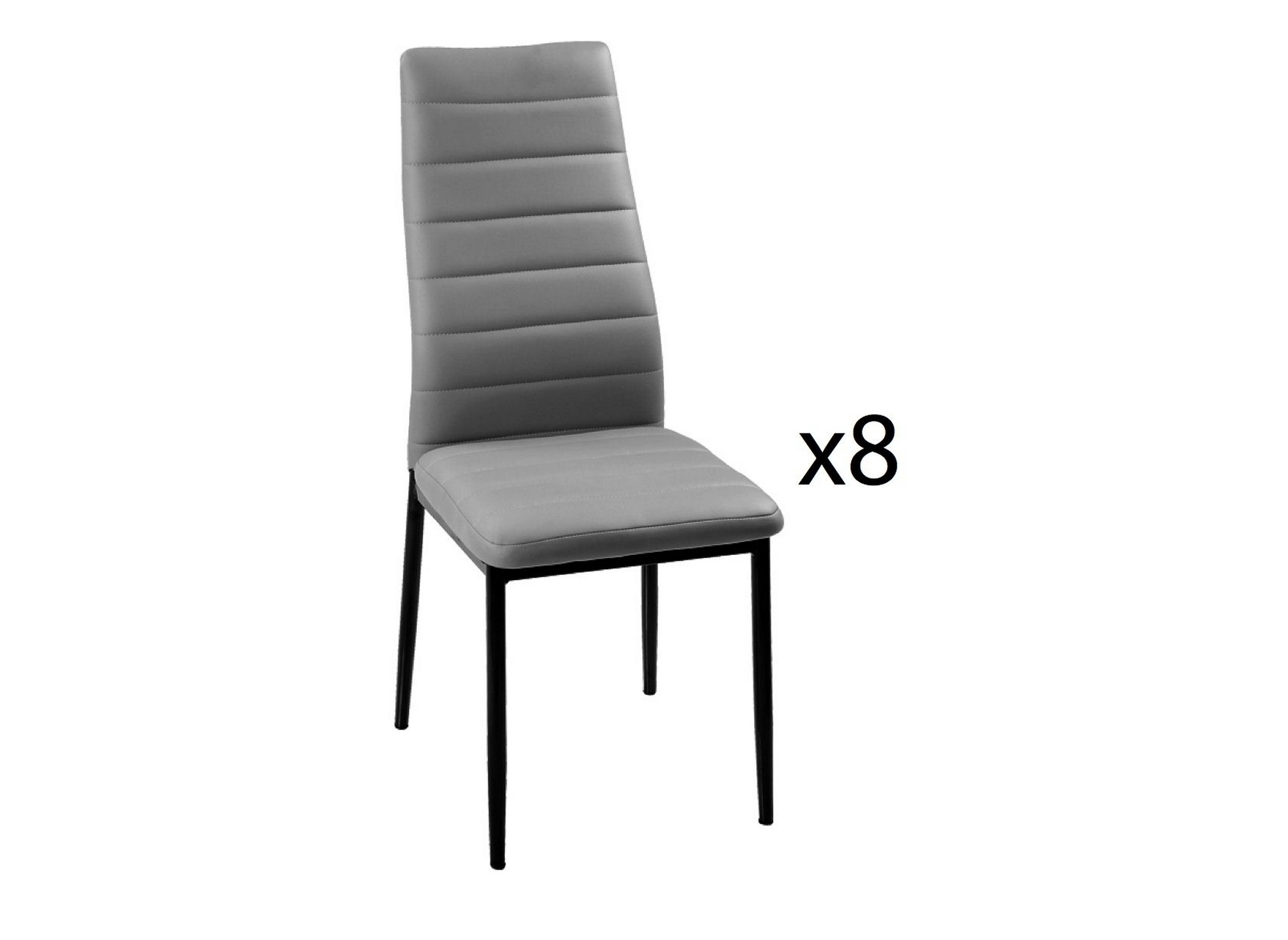 Lot 8 Chaises deco in lot de 8 chaises gris iris lot 8 gris iris Lot 8 Chaises deco in lot de 8 chaises gris iris lot 8 gris iris