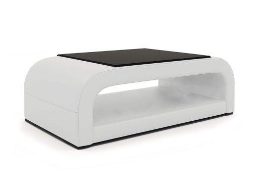 Table basse design blanche NELLY