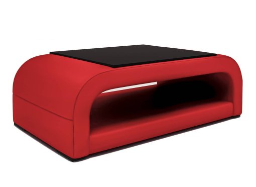 Table basse design rouge NELLY