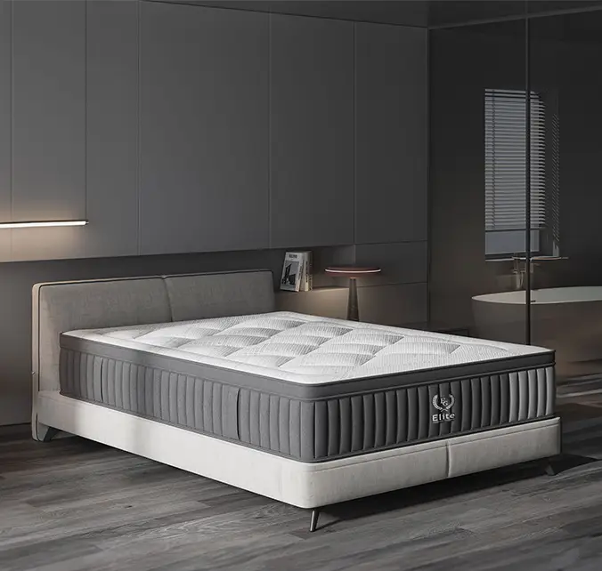 Matelas hybride ressorts ensachés 140 x 190 cm épaisseur 30 cm ASTRO