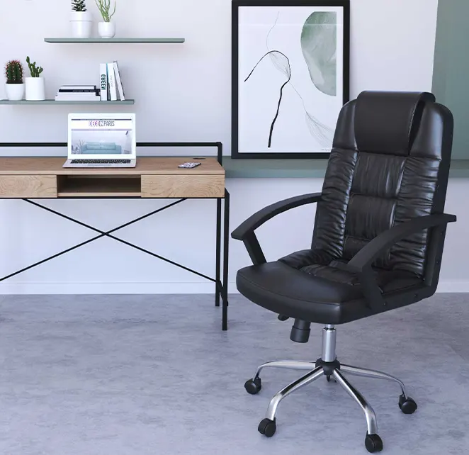 Fauteuil de bureau noir KING