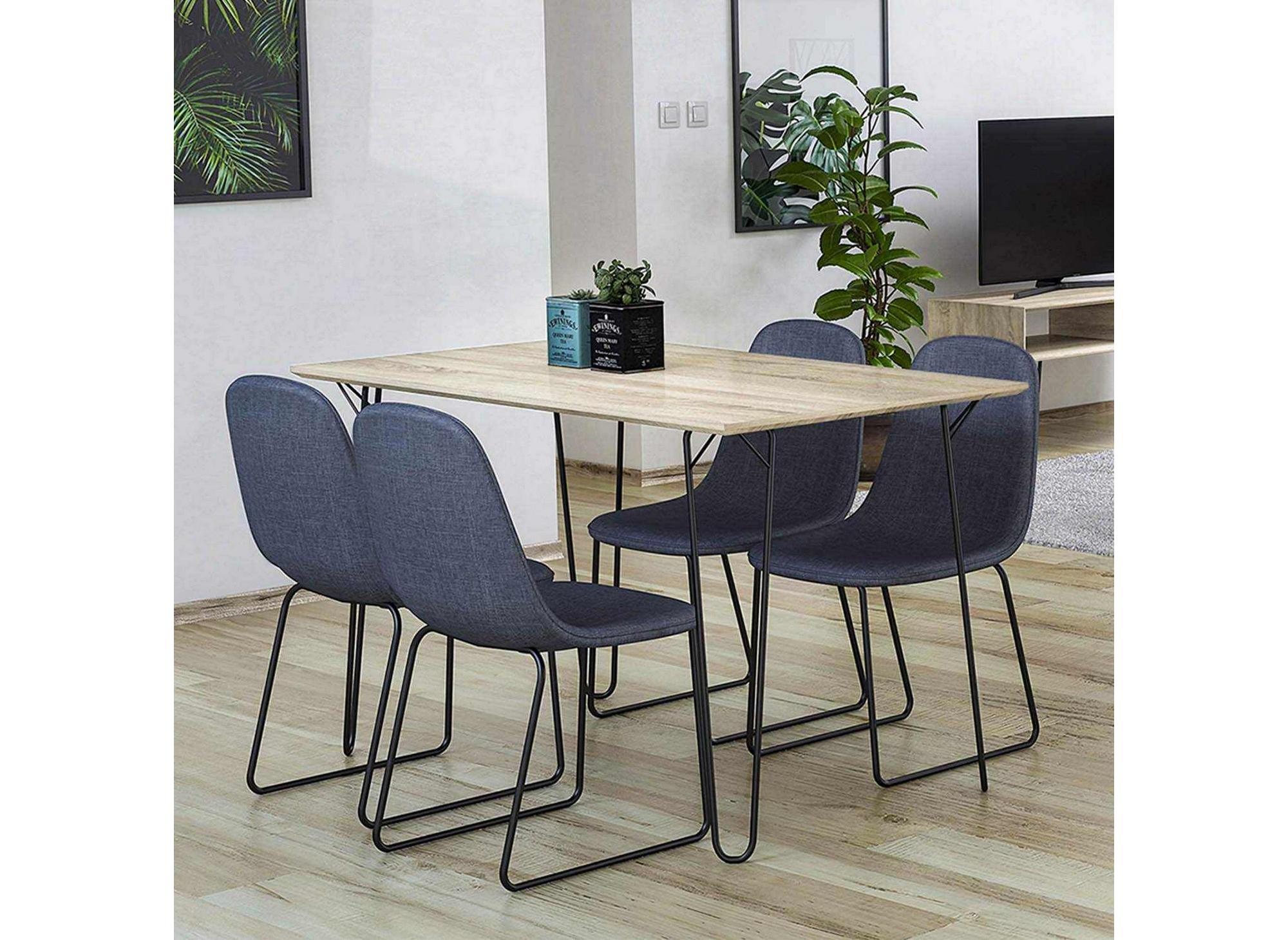 DECO IN PARIS  Table de salle a manger 4 chaises saba
