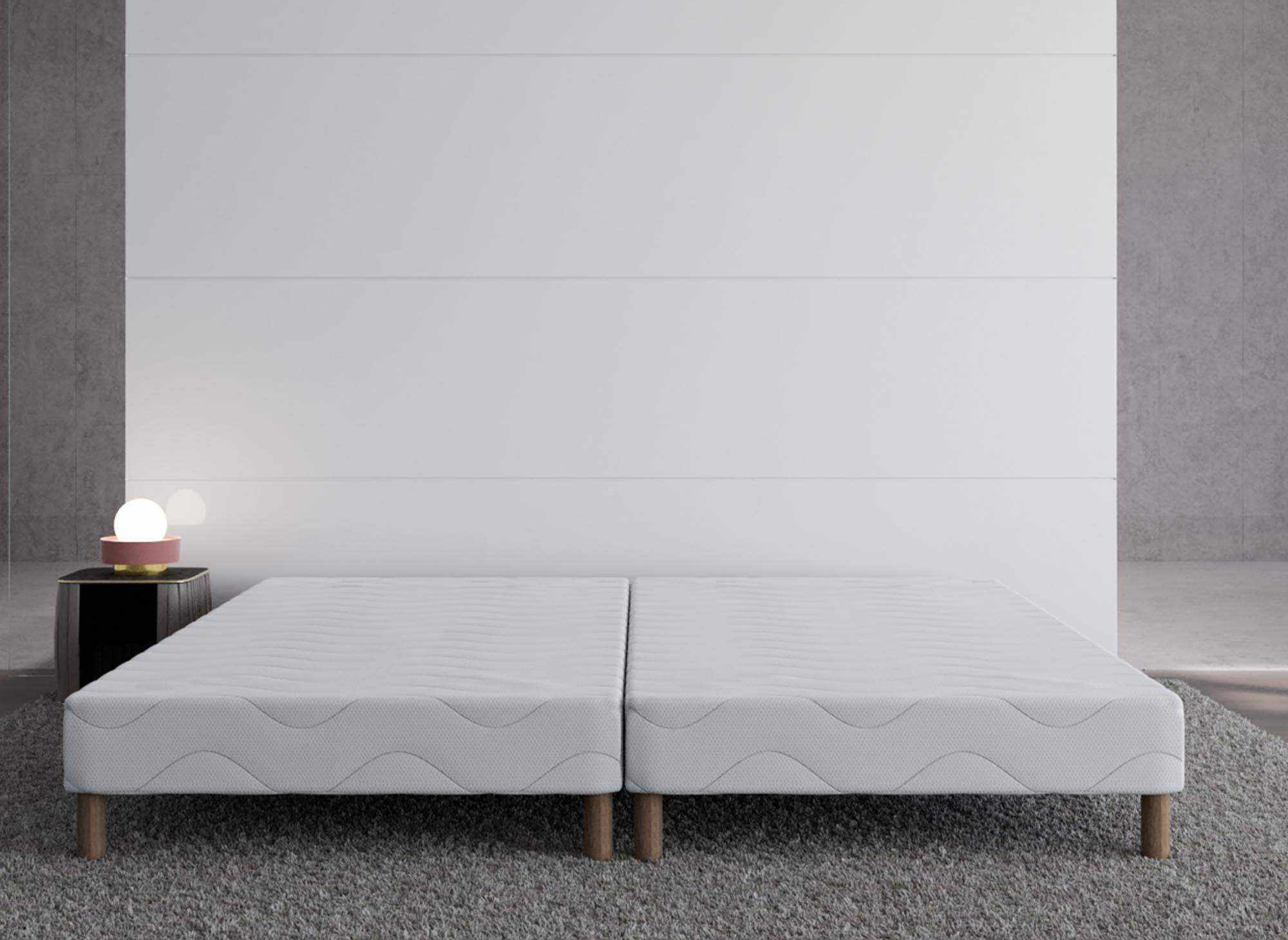 Sommier tapissier 180 X 200 cm + 8 pieds (2x 90x200cm)