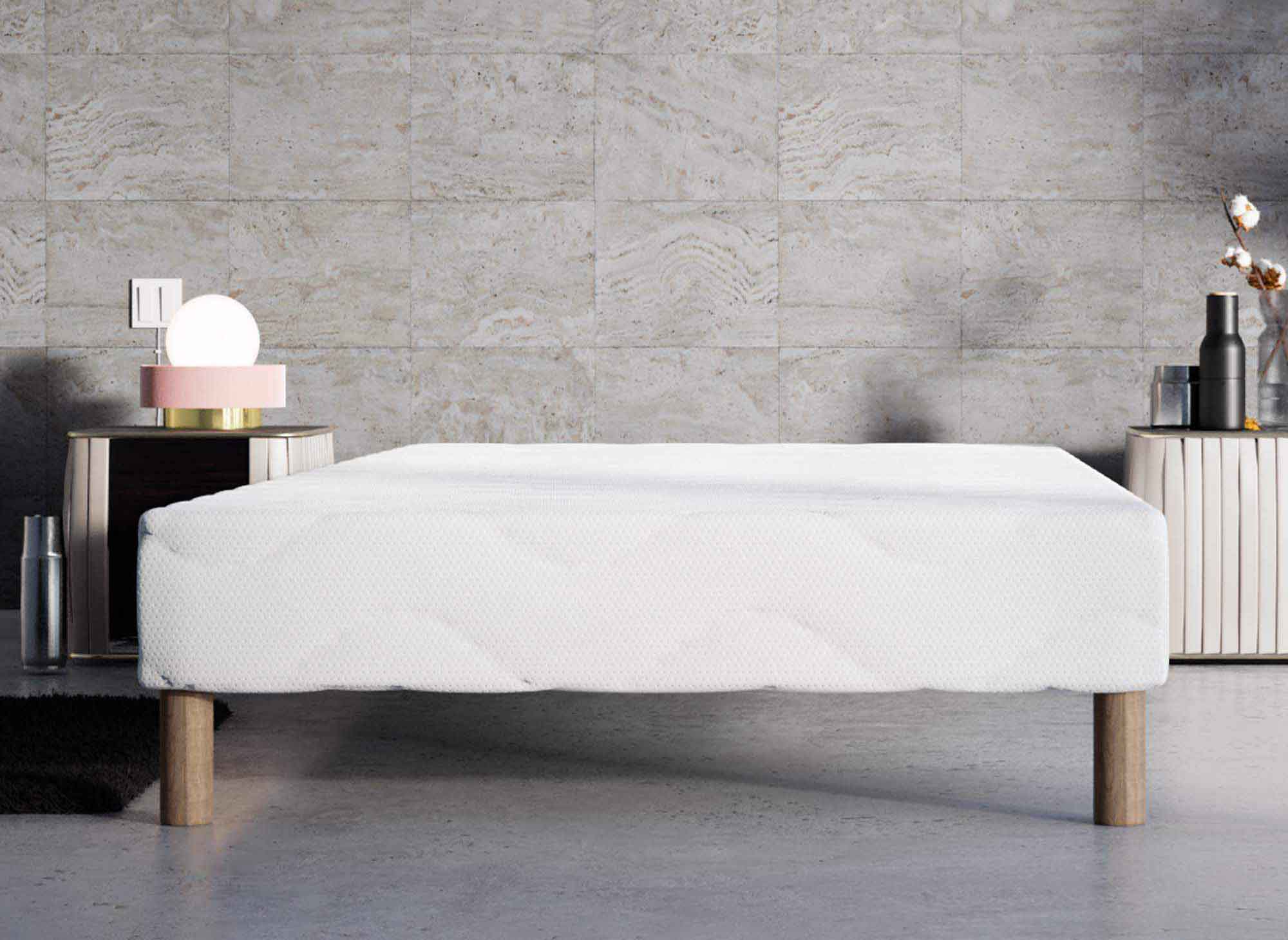 Sommier tapissier 90 x 200 cm + 4 pieds