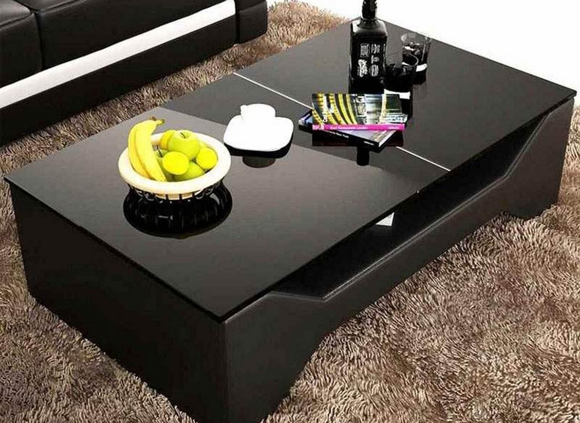 table basse design noir