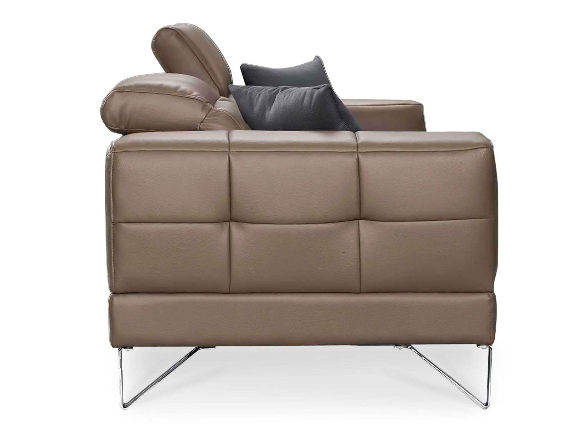 Canapé design 2 places taupe PENELOPE