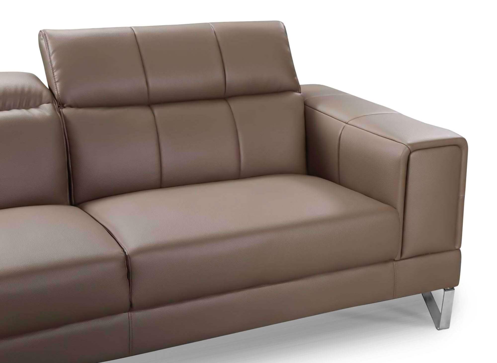 Canapé design 2 places taupe PENELOPE