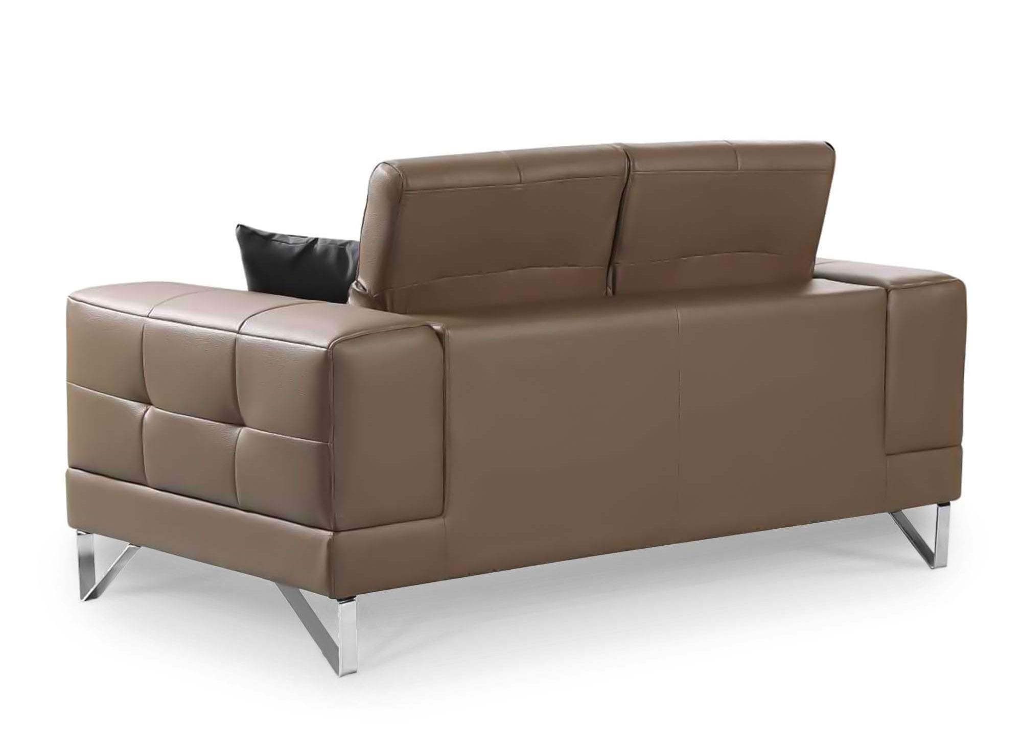 Canapé design 2 places taupe PENELOPE