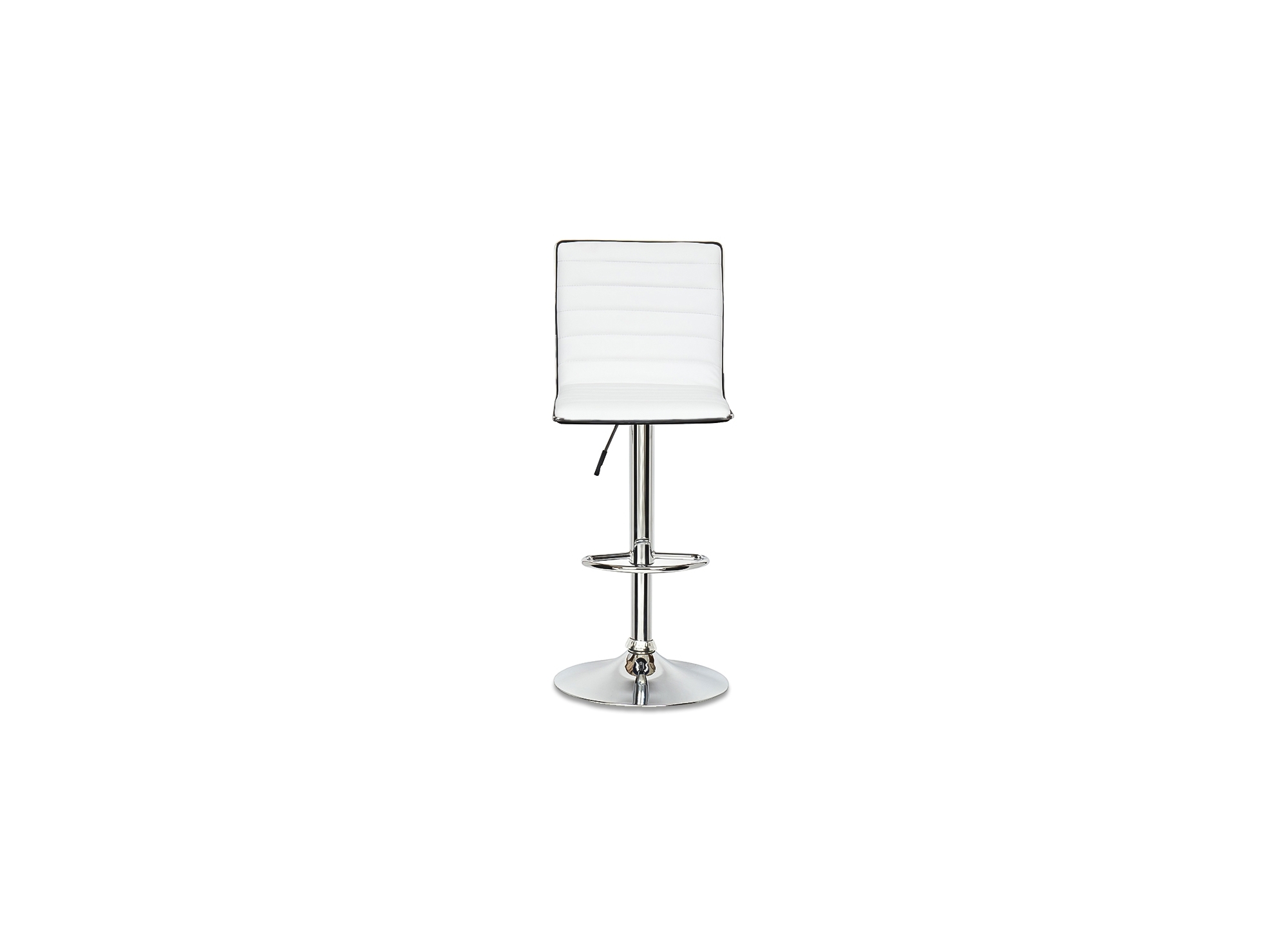 Lot de 2 tabourets de bar blanc et noir LOCAS