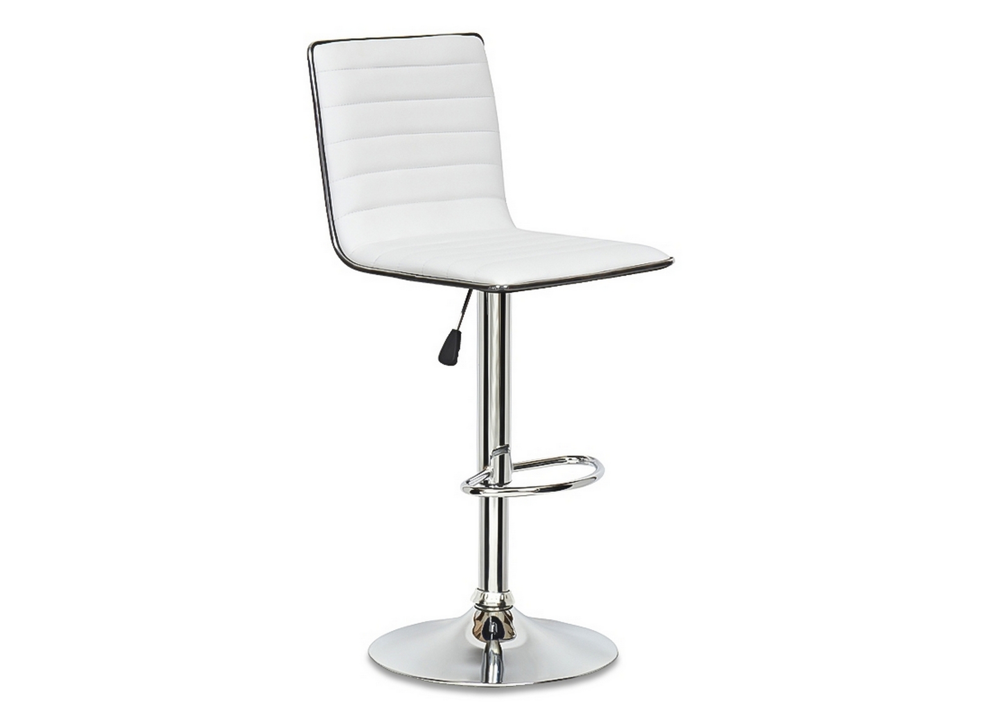 Lot de 2 tabourets de bar blanc et noir LOCAS
