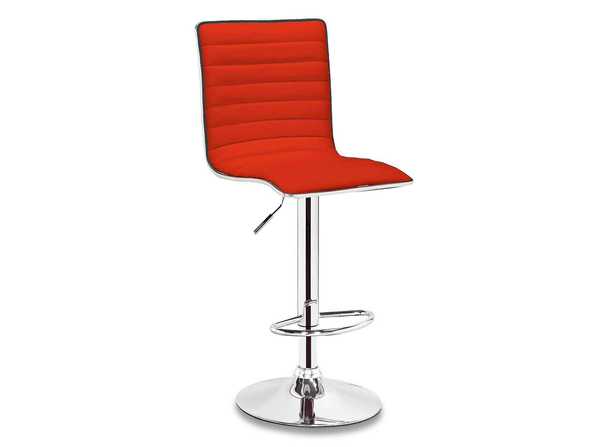 Lot de 2 tabourets de bar rouge LOCAS