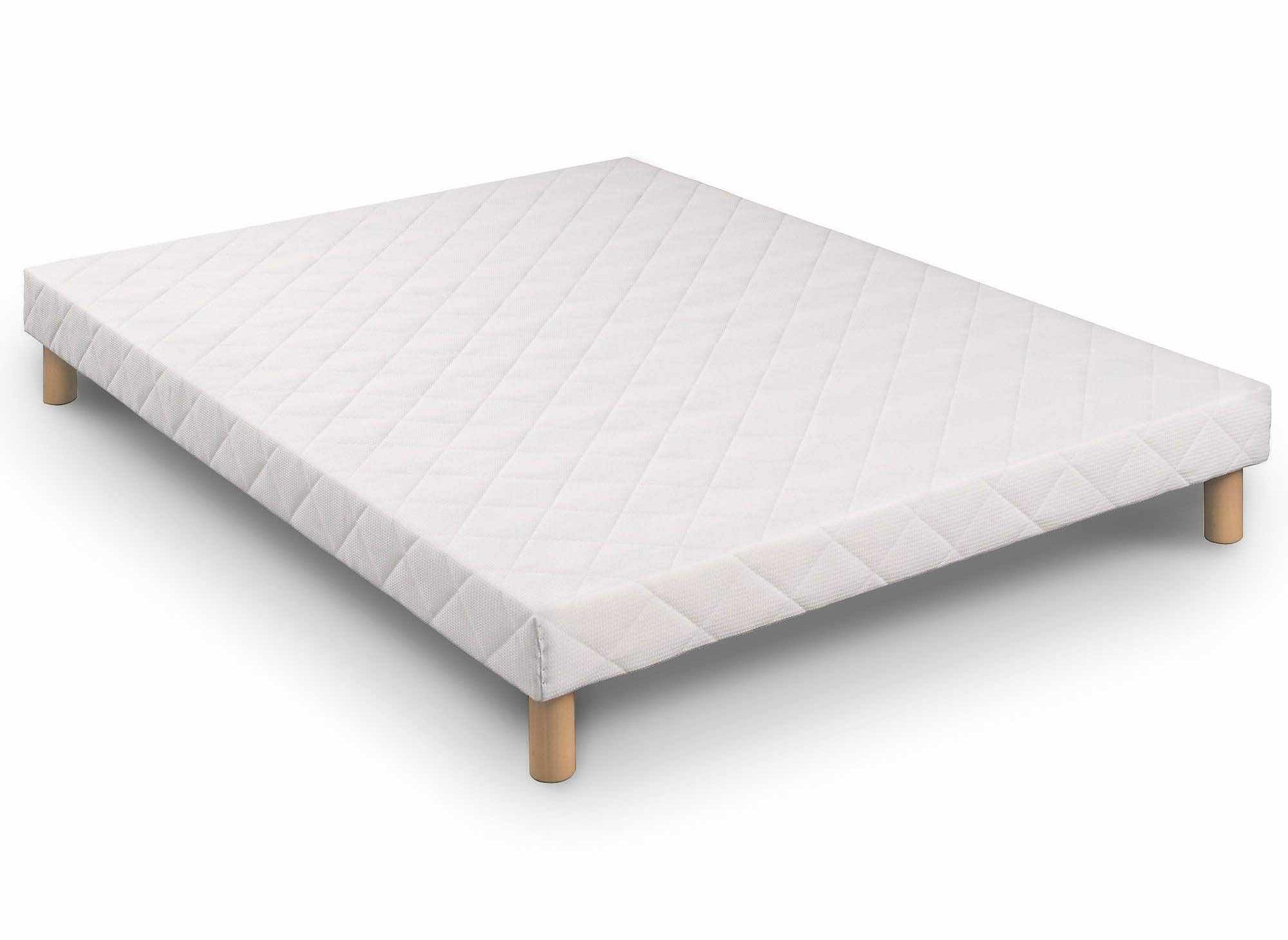 Sommier tapissier 140 x 190 cm + 4 pieds