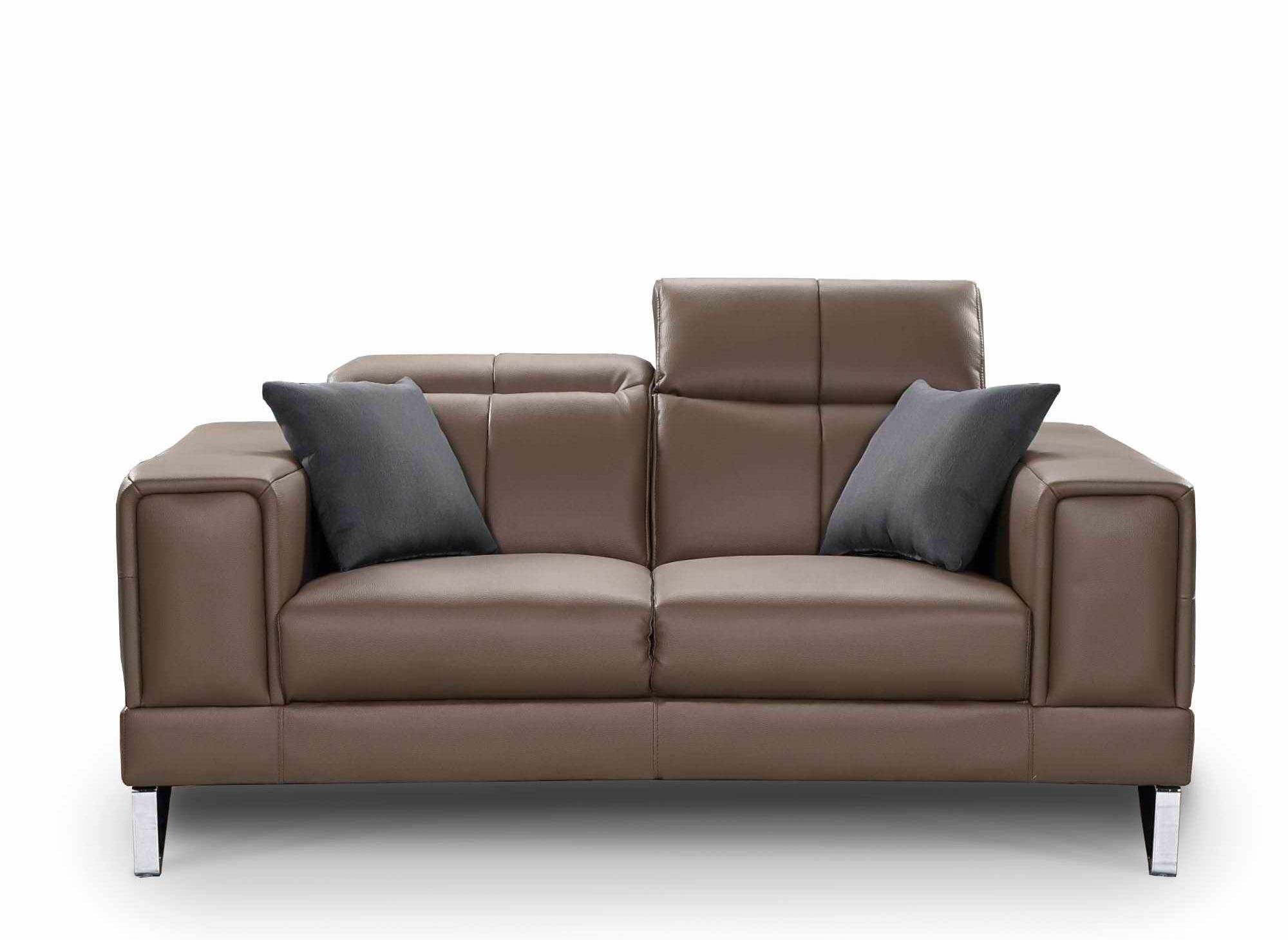 Canapé design 2 places taupe PENELOPE