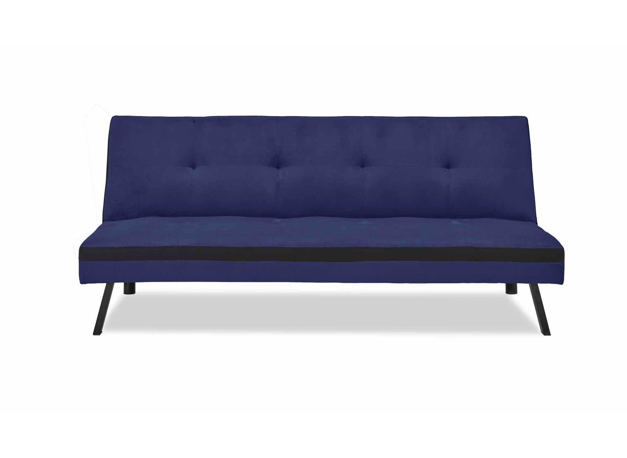 Banquette Clic Clac 3 Places Bleu Noir Boby Decoinparis