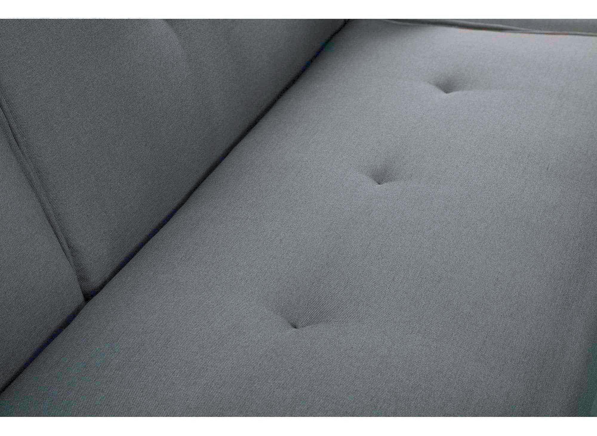 Canapé d'angle convertible modulable en tissu gris CLEA Angle Droit