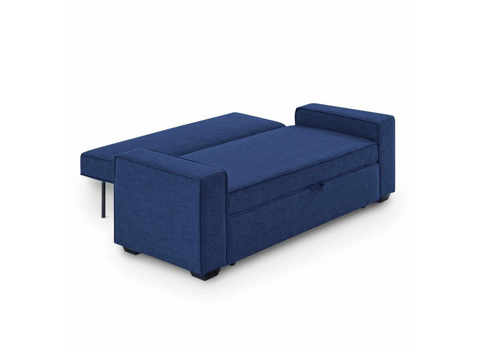 Banquette clic clac 3 places bleu BOBY - DECOINPARIS