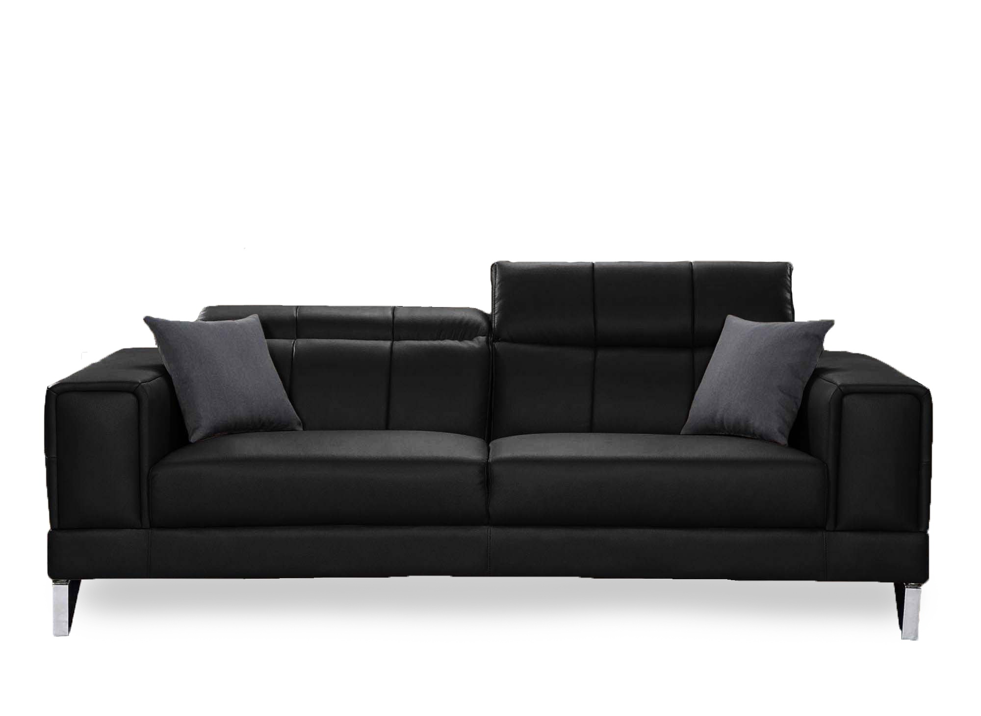 Canapé design 3 places noir PENELOPE