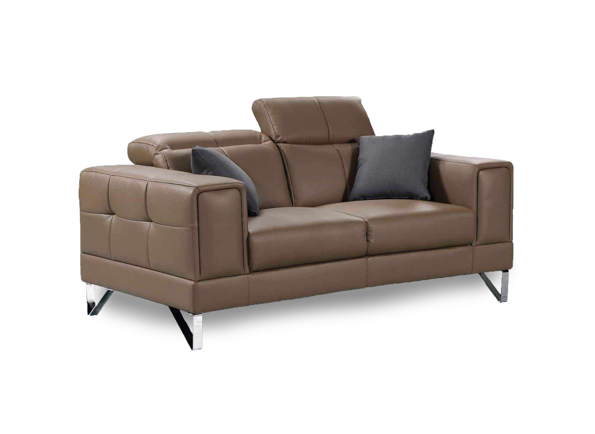 Canapé design 2 places taupe PENELOPE