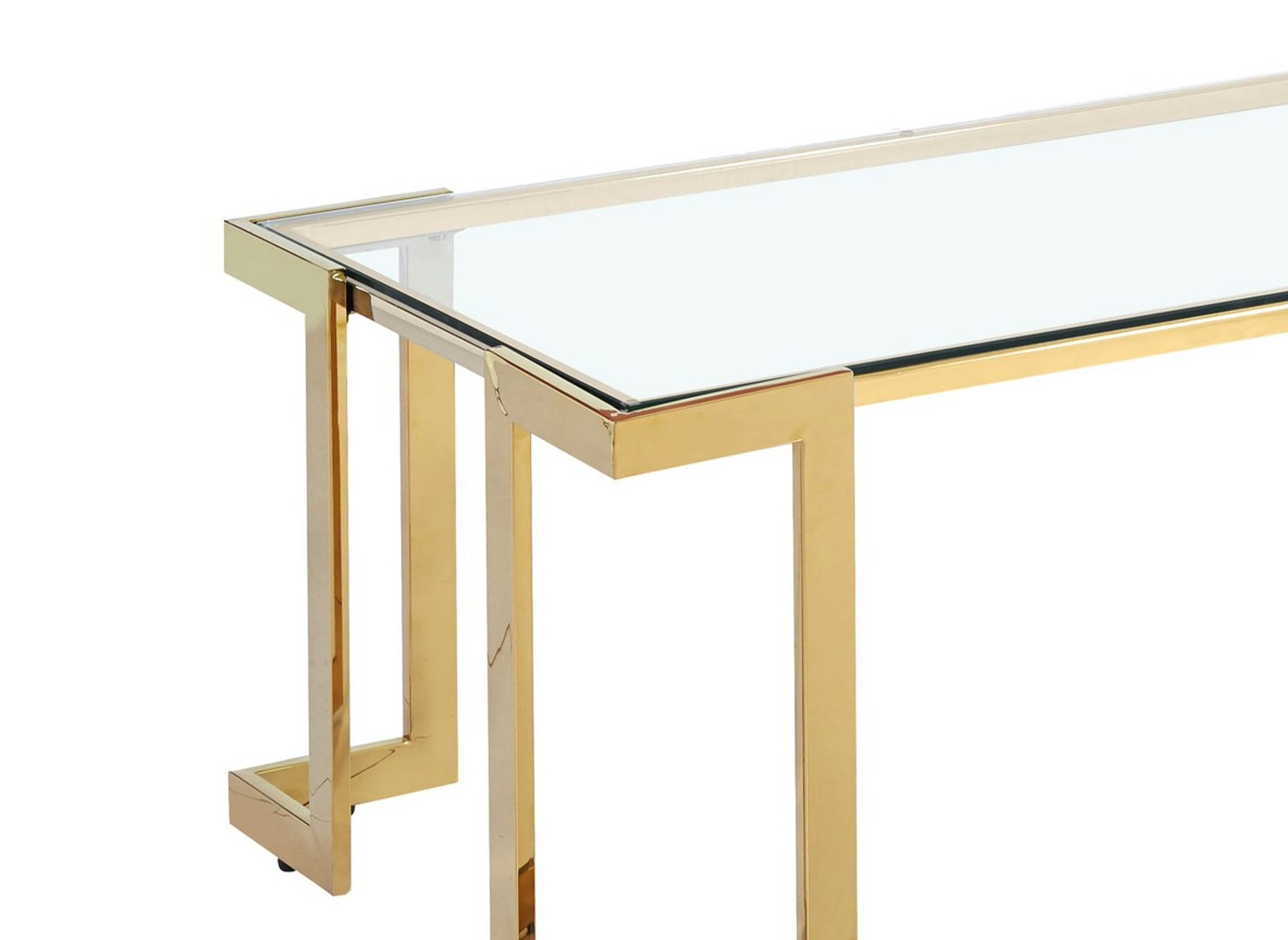 Table basse rectangulaire doré DAYTON