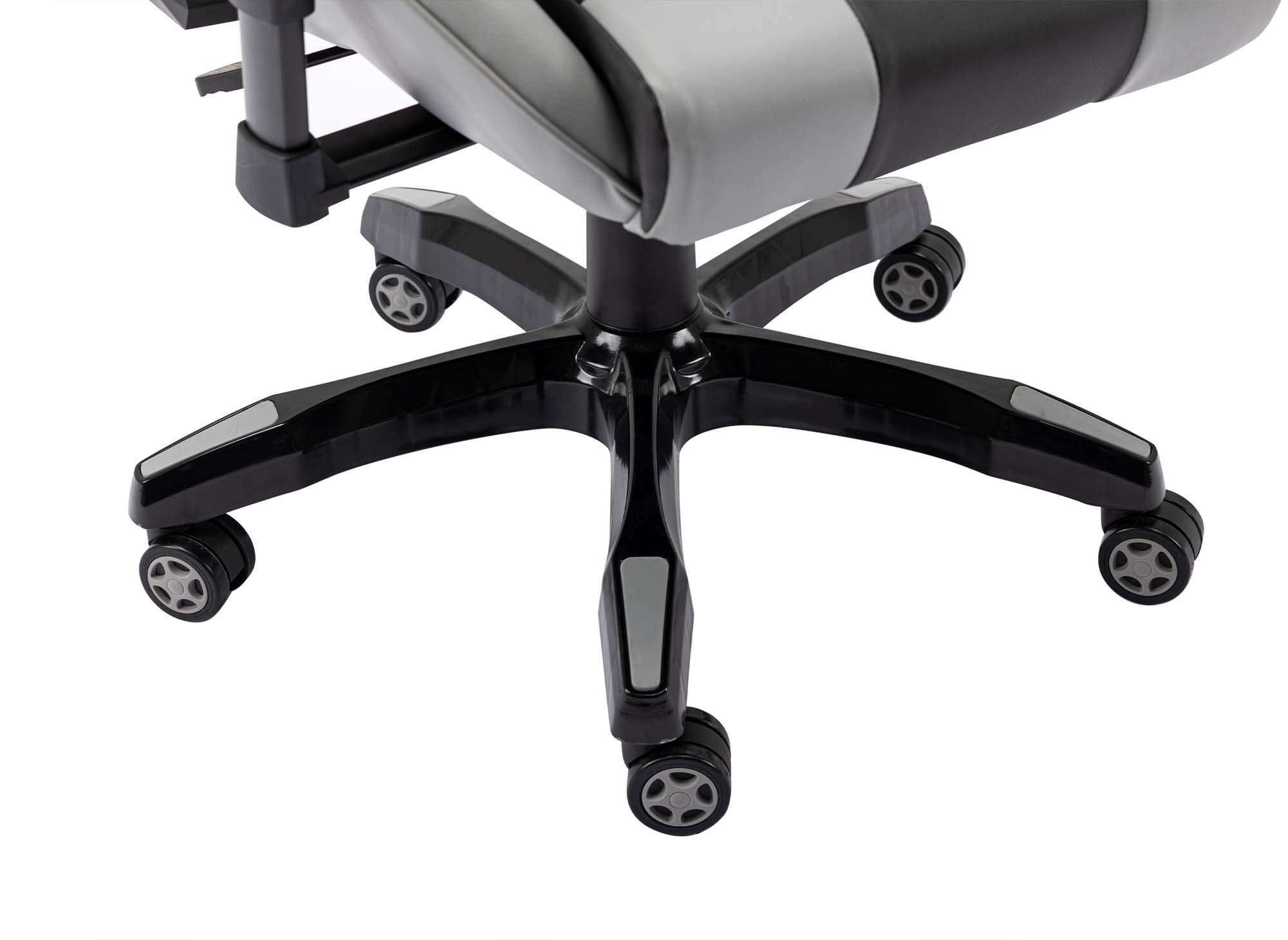 Fauteuil gaming en simili cuir noir et gris ELMAR