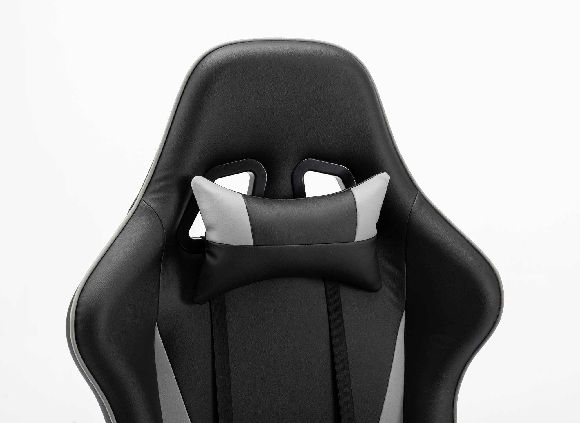 Fauteuil gaming en simili cuir noir et gris ELMAR