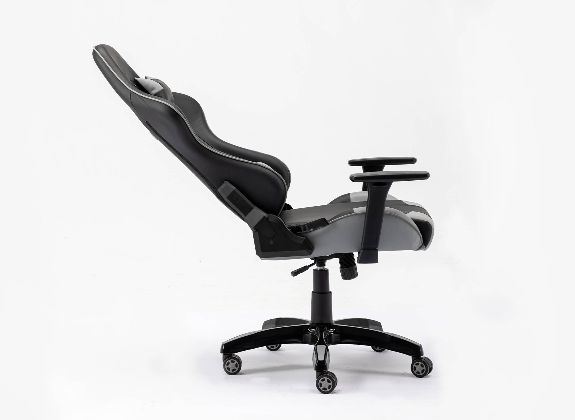 Fauteuil gaming en simili cuir noir et gris ELMAR