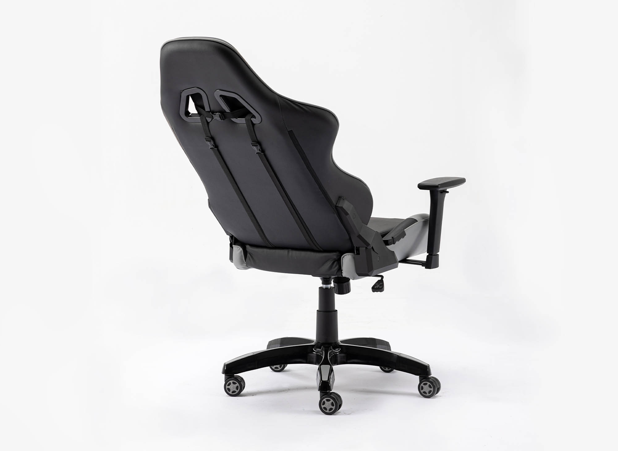 Fauteuil gaming en simili cuir noir et gris ELMAR