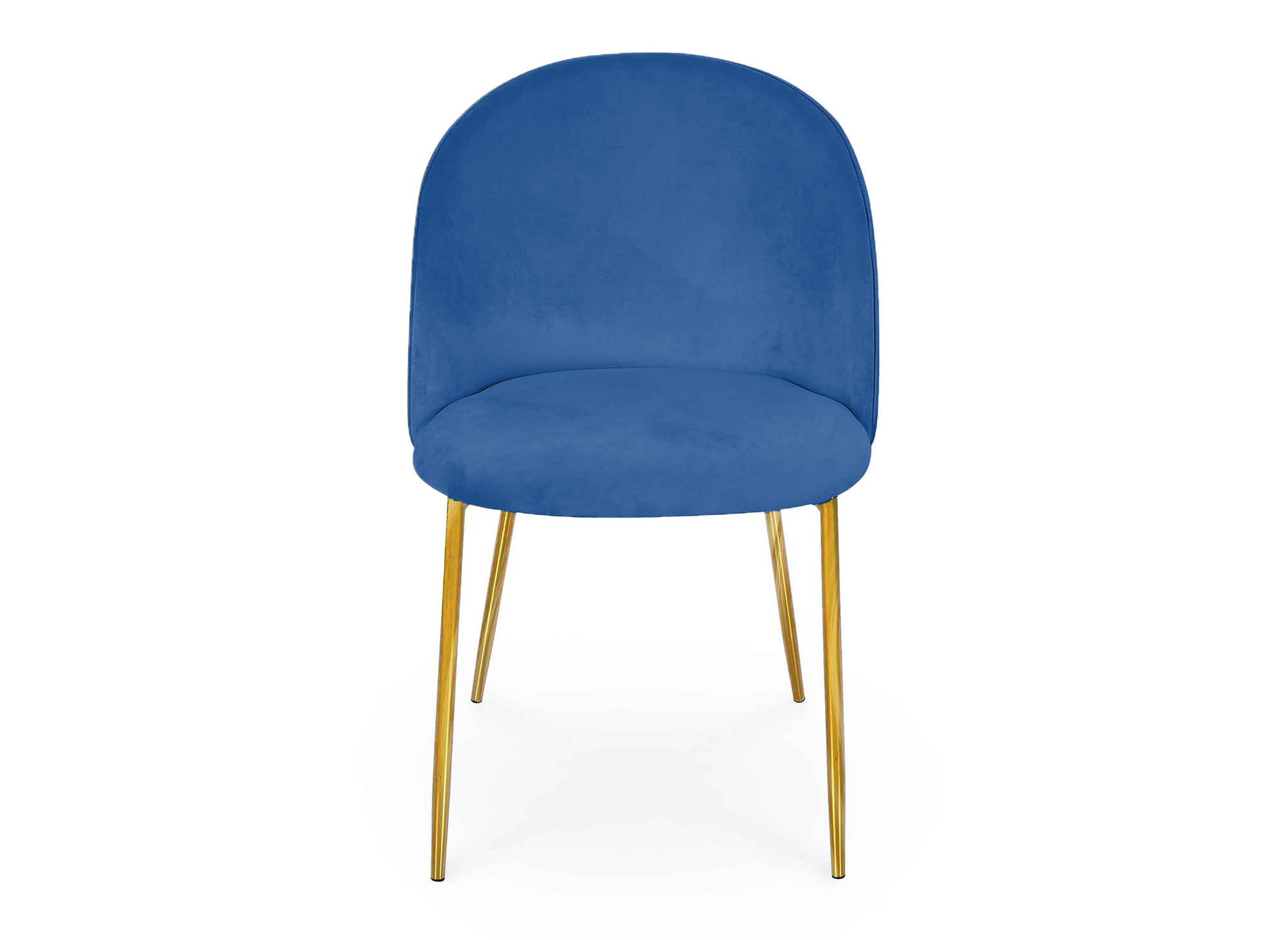Lot de 2 chaises design en velours bleu ARABEL