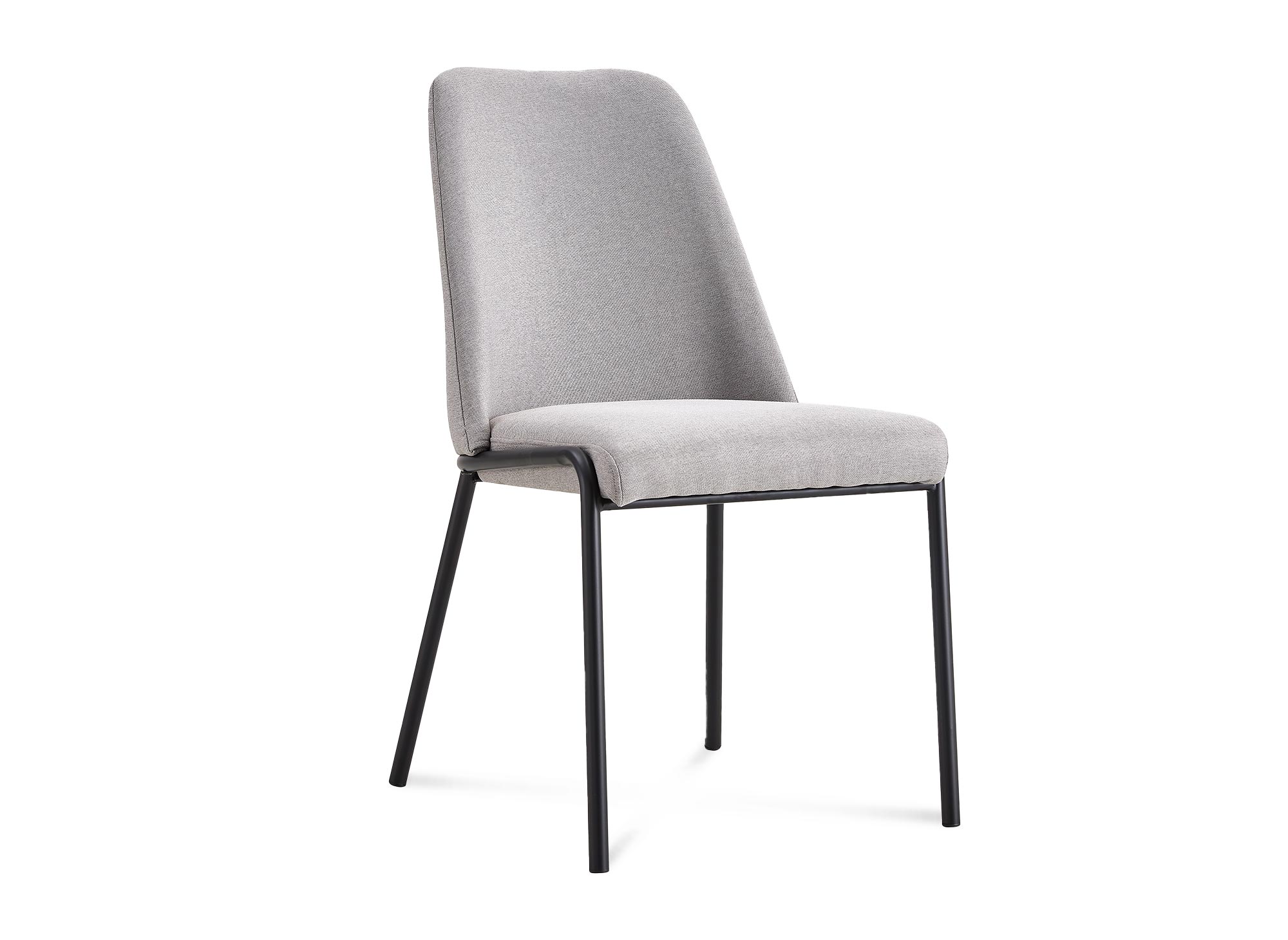 Lot de 2 chaises en tissu gris APRIL