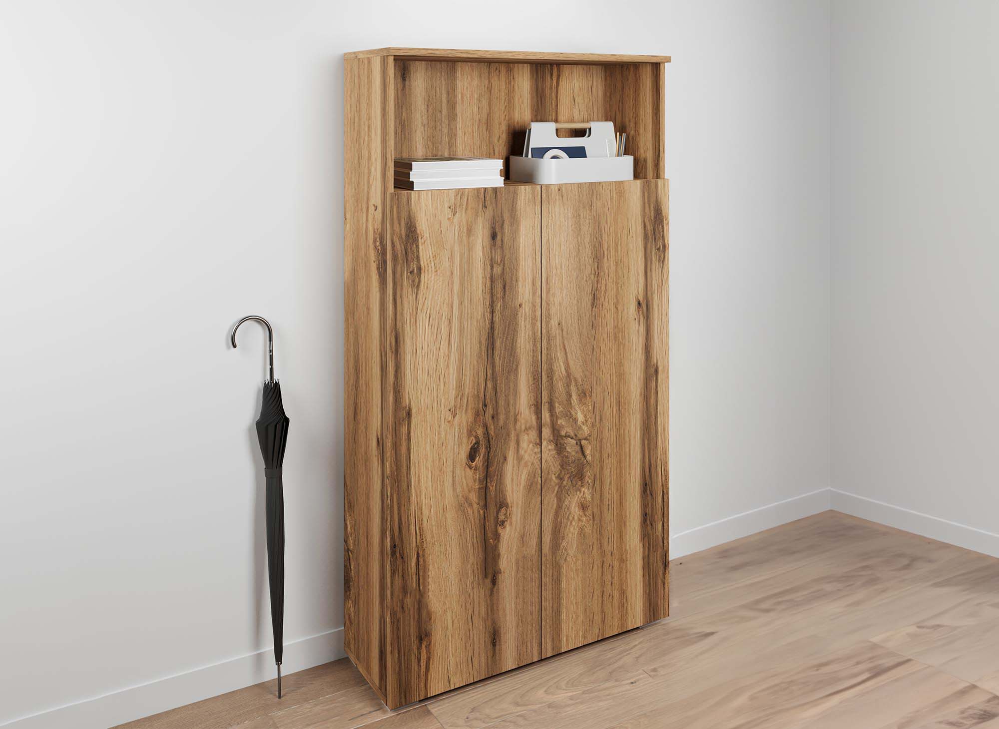 Meuble à chaussures 5 compartiments et 1 niche  en bois BAKI