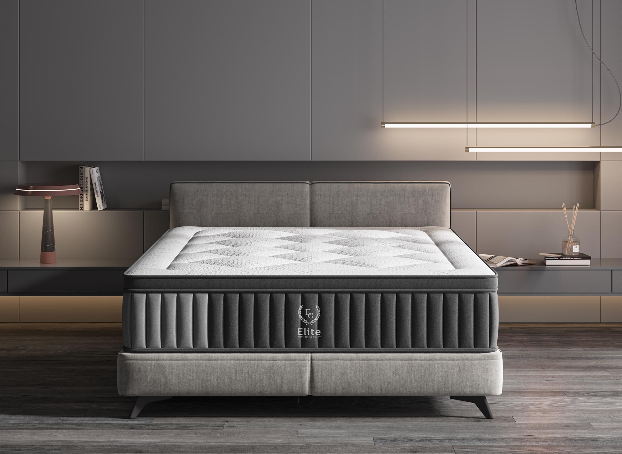 Matelas hybride ressorts ensachés 180 x 200 cm épaisseur 30 cm ASTRO