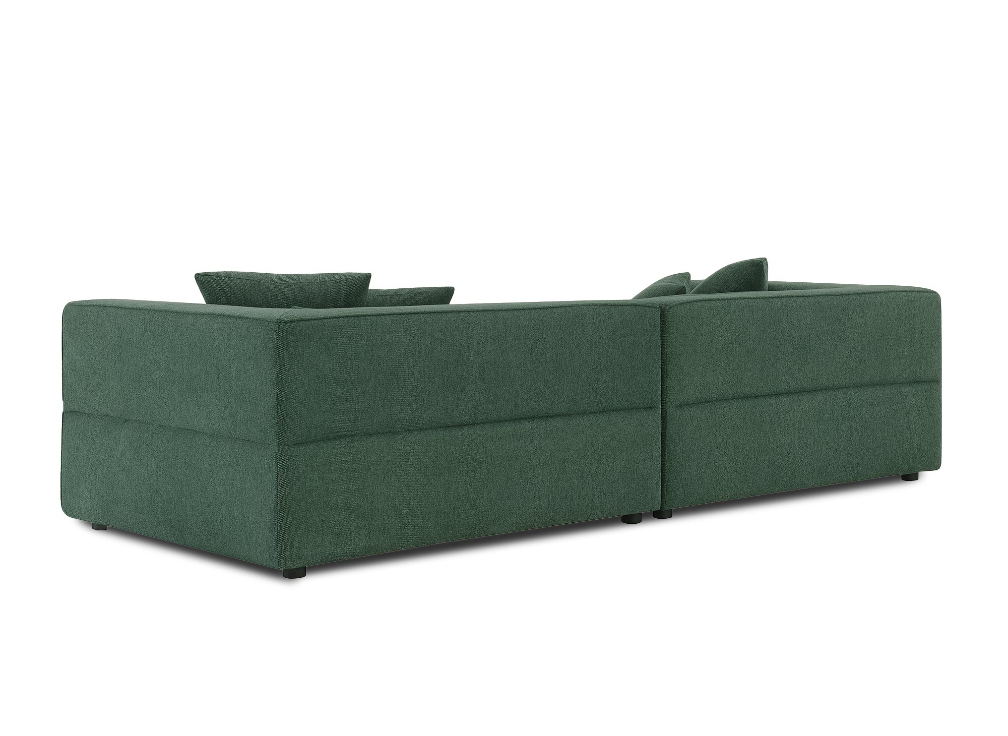 Canapé 4 places en tissu vert EVELYNE
