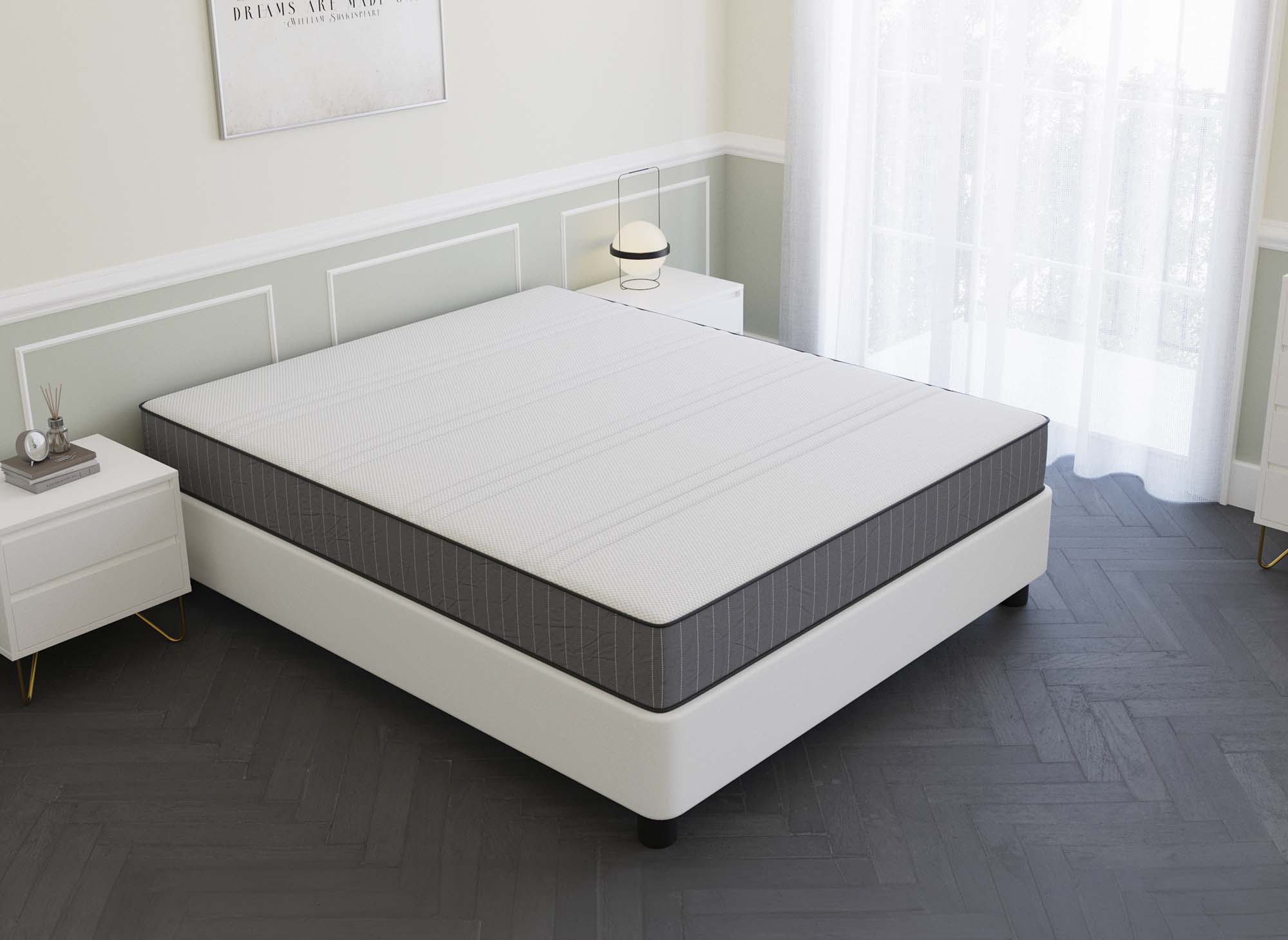 Matelas mousse 160 x 200 cm épaisseur 20 cm AWAN