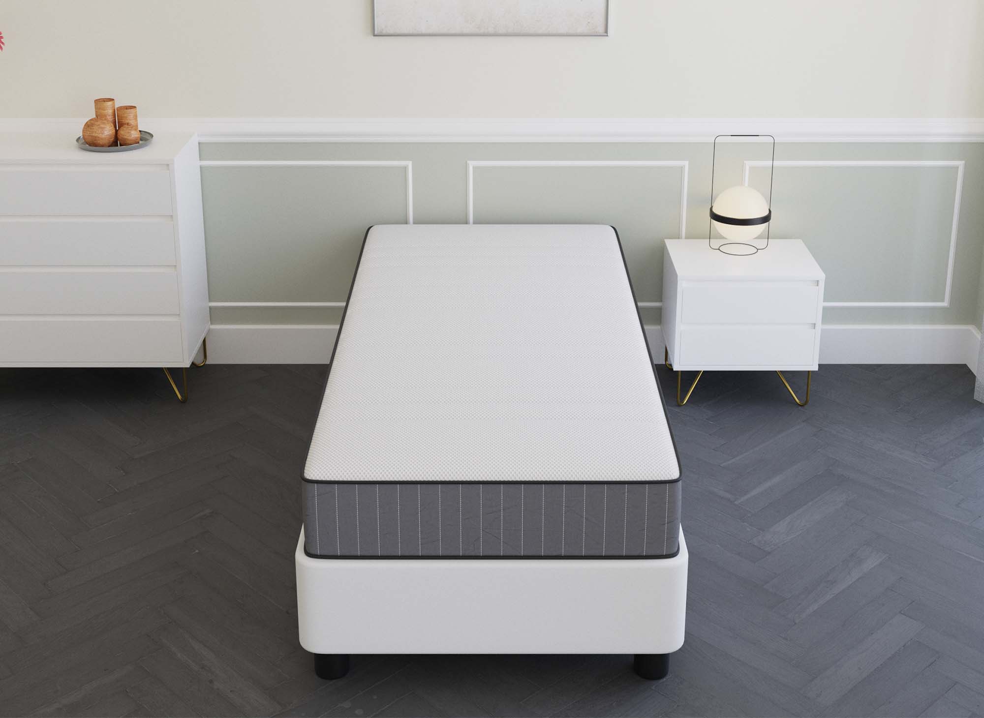 Matelas mousse 90 x 190 cm épaisseur 20 cm AWAN