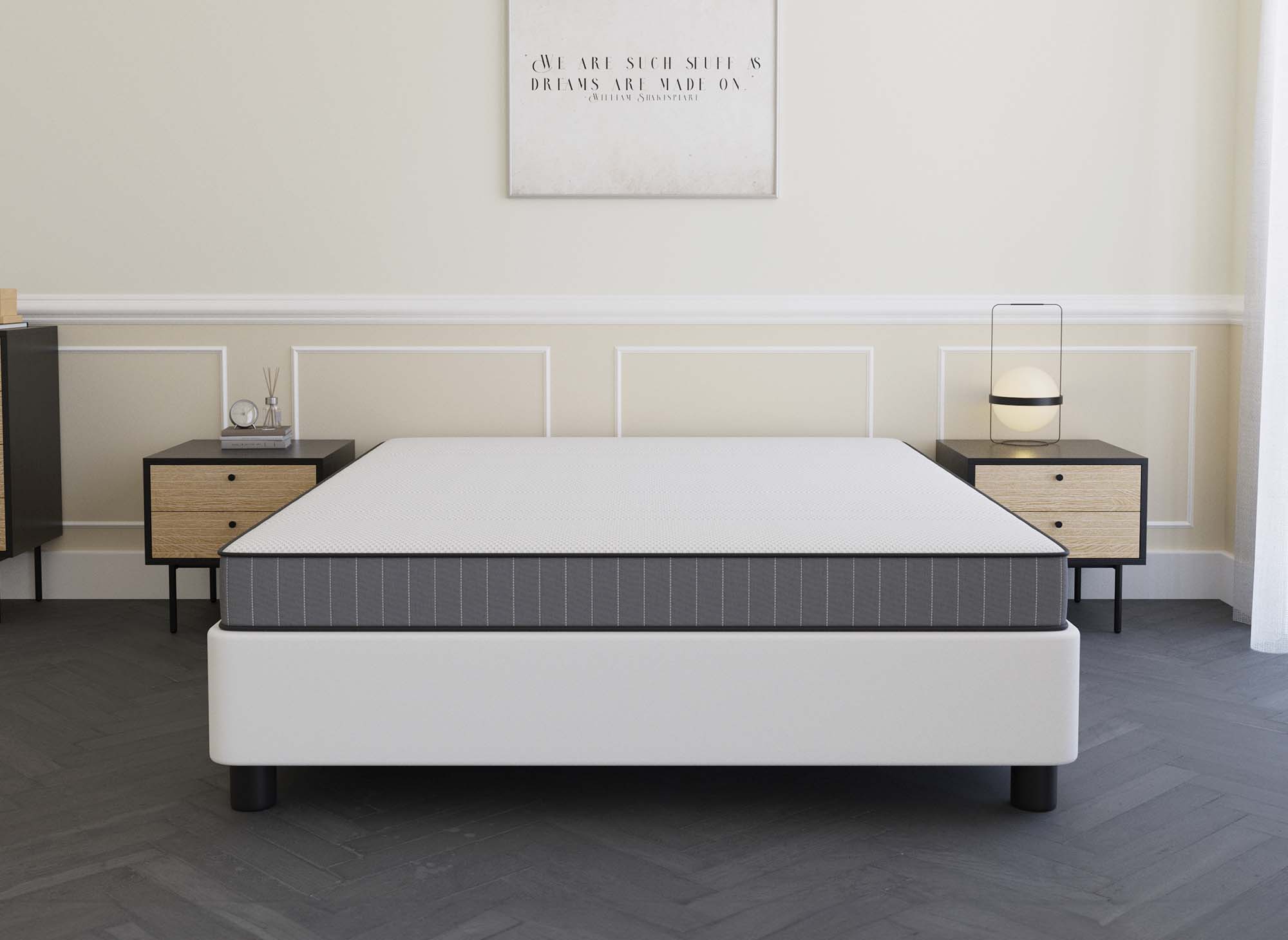 Matelas en mousse 140 x 190 cm épaisseur 15 cm WOLK