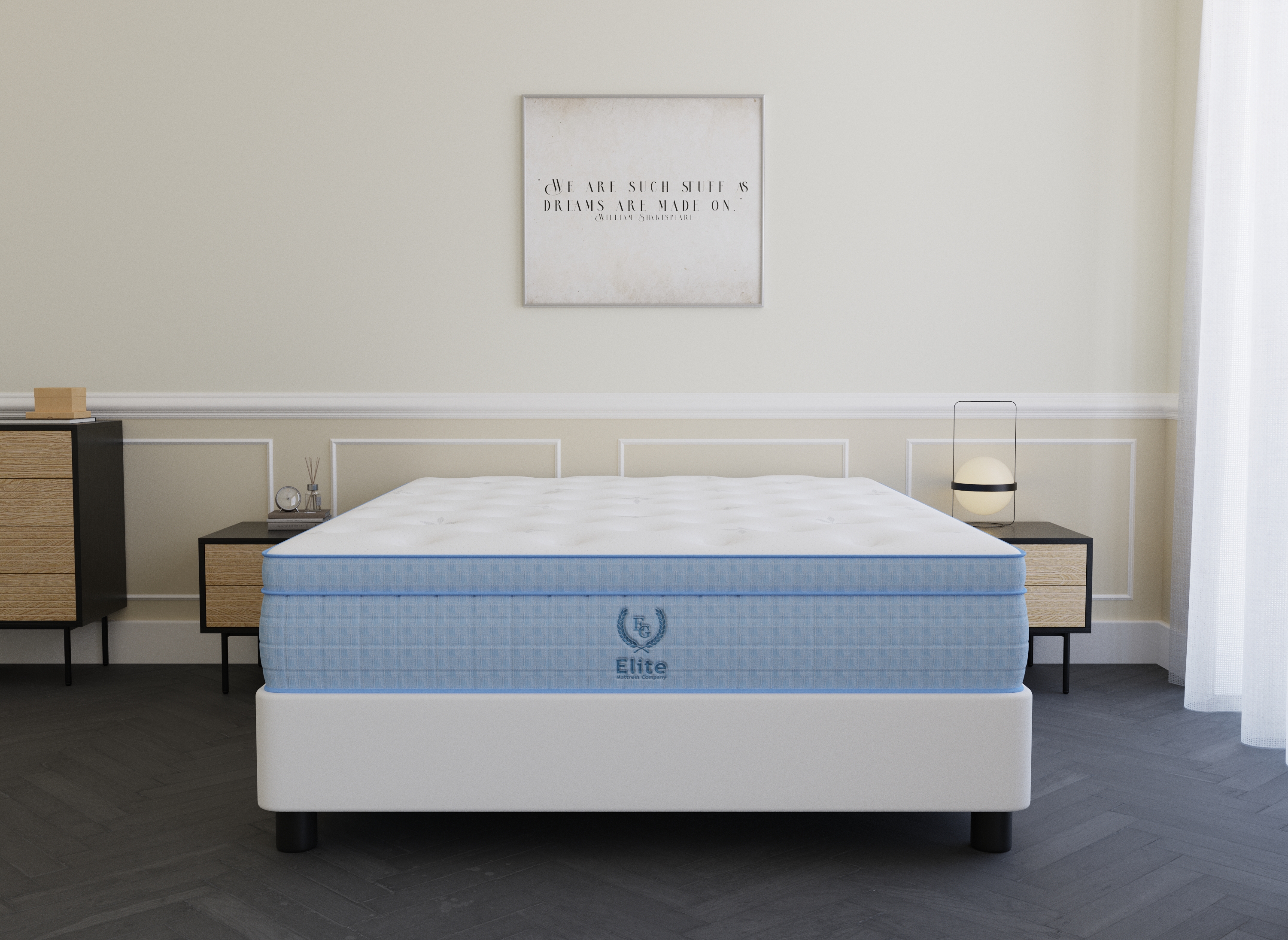 Matelas hybride ressorts ensachés 160 x 200 cm épaisseur 30 cm RAFAEL