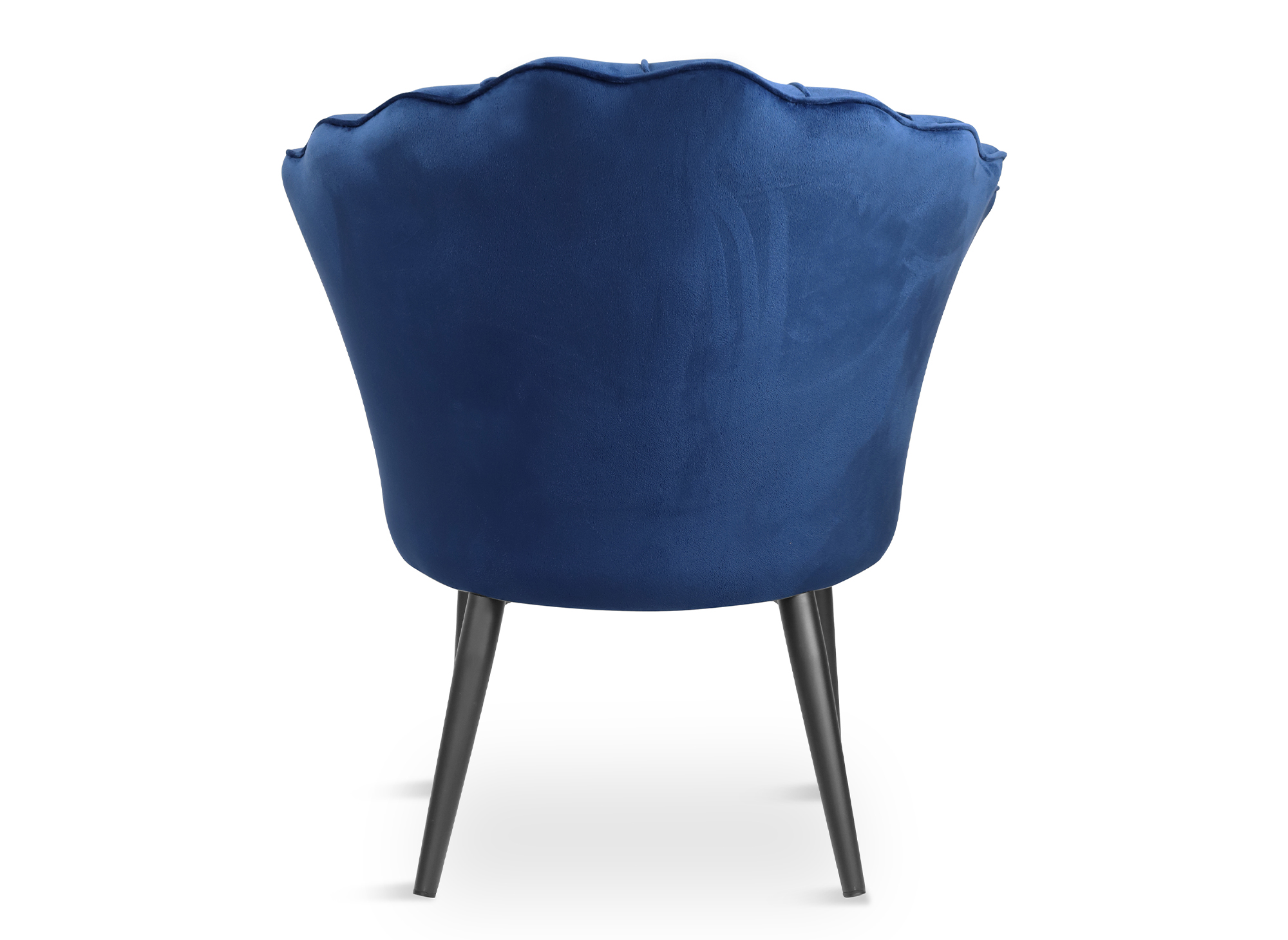 Fauteuil design en velours bleu ROKIA