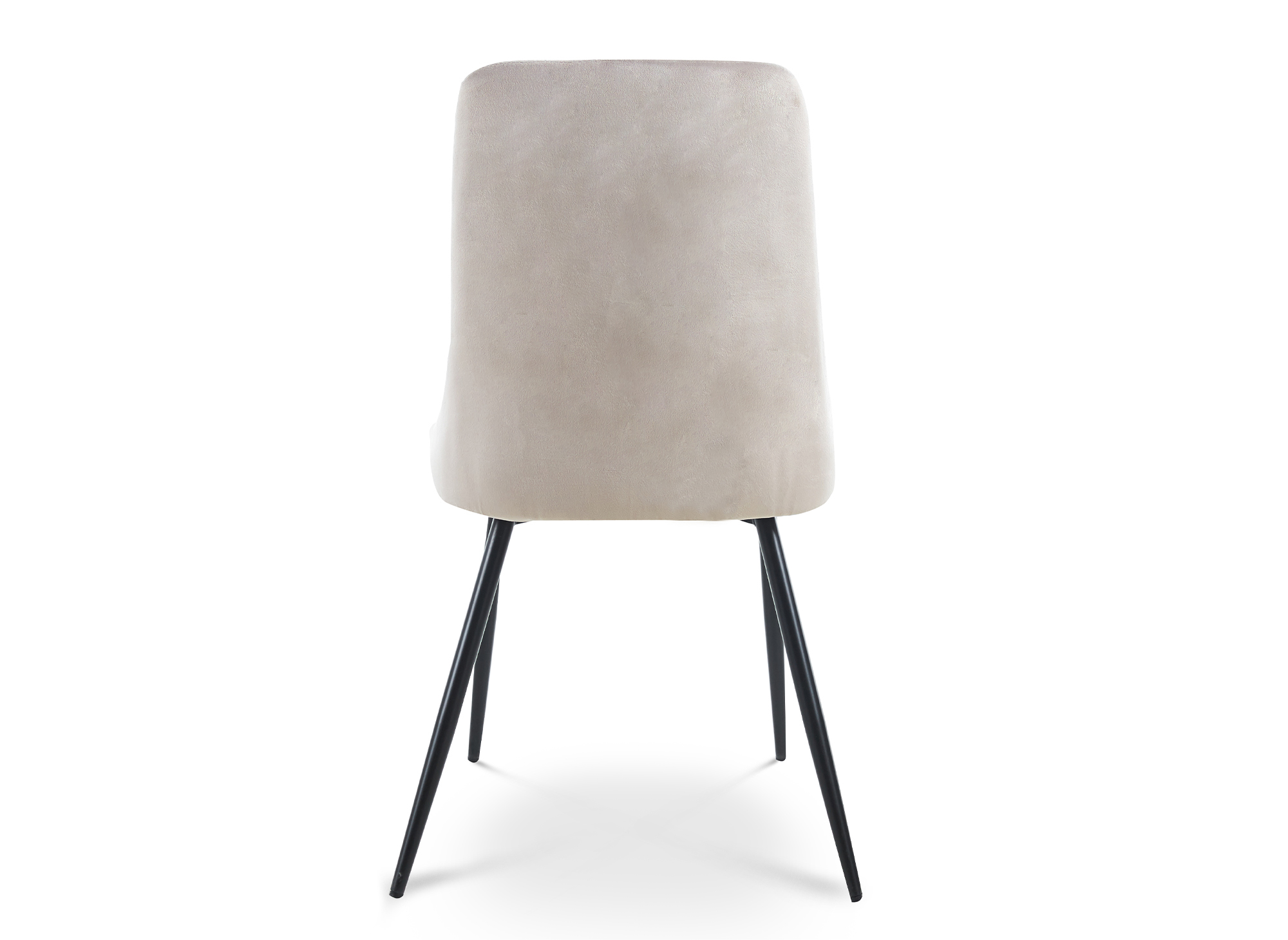 Lot de 4 chaises design en velours beige OLVEA