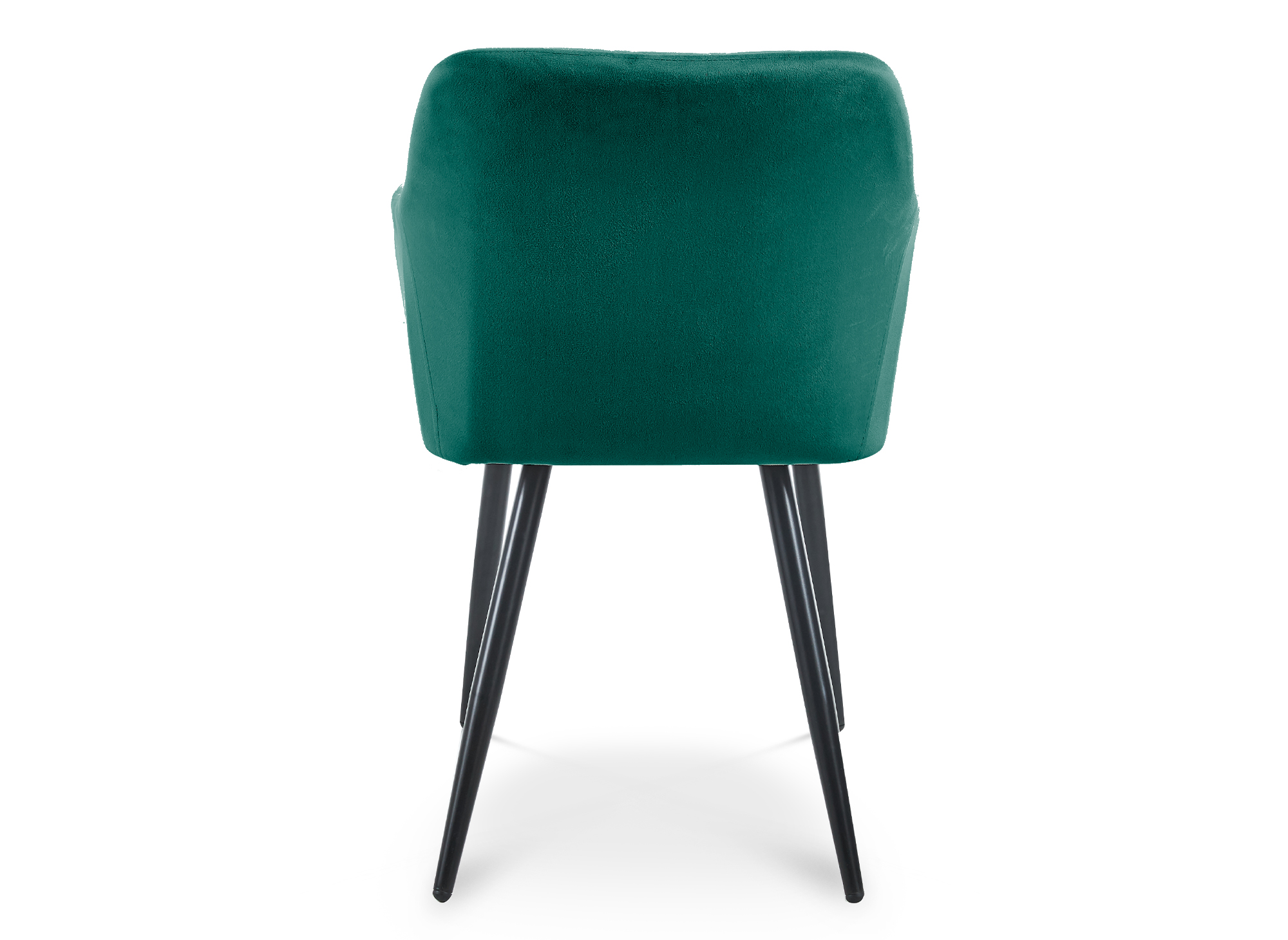Lot de 2 chaises avec accoudoirs en velours vert KANA