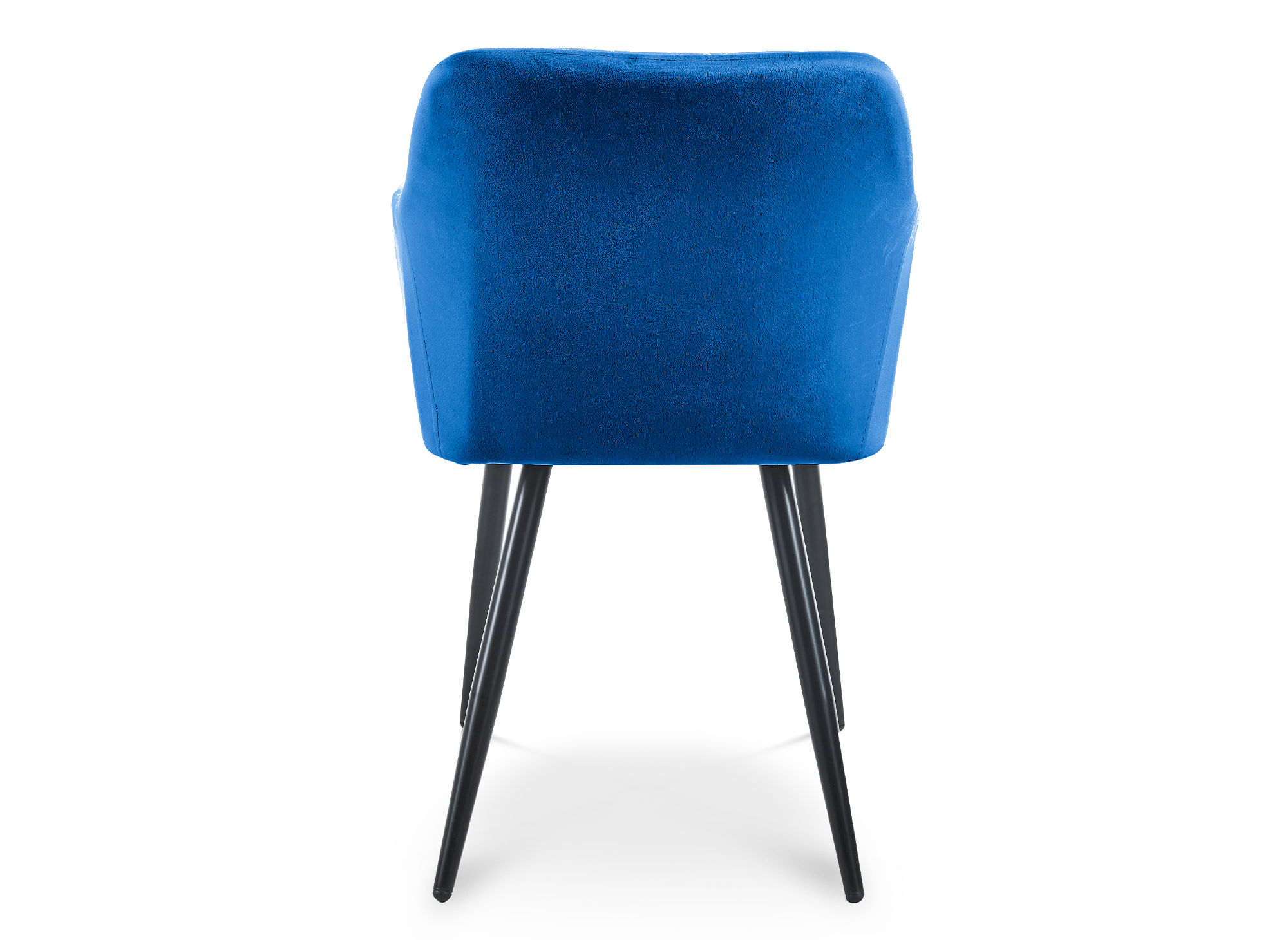 Lot de 2 chaises avec accoudoirs en velours bleu KANA
