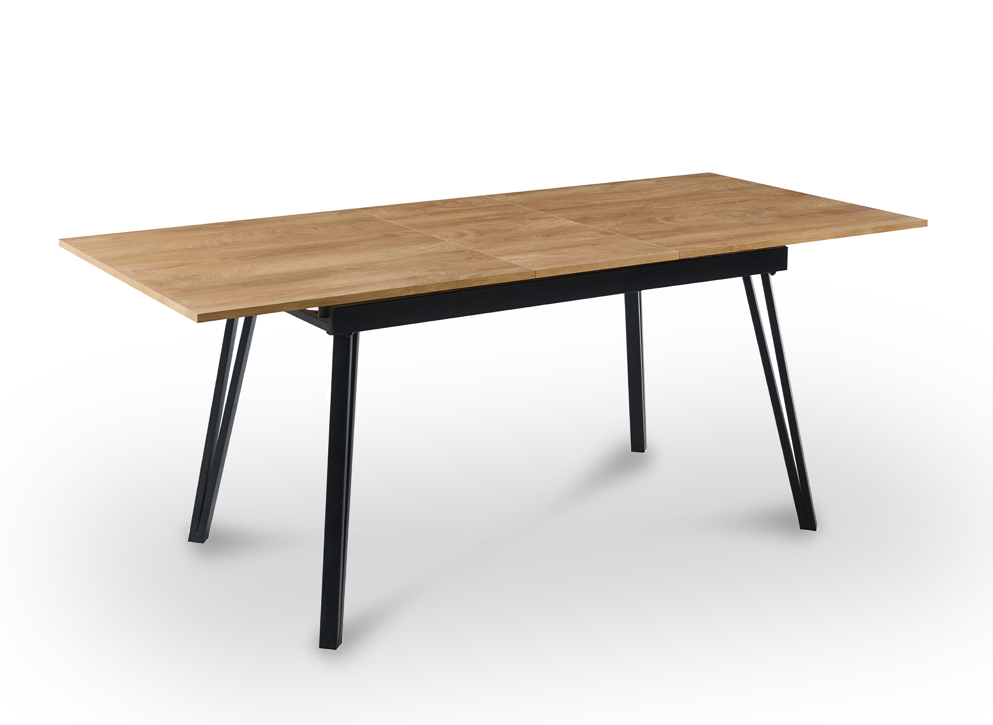 Table à manger à rallonge couleur chêne MENO
