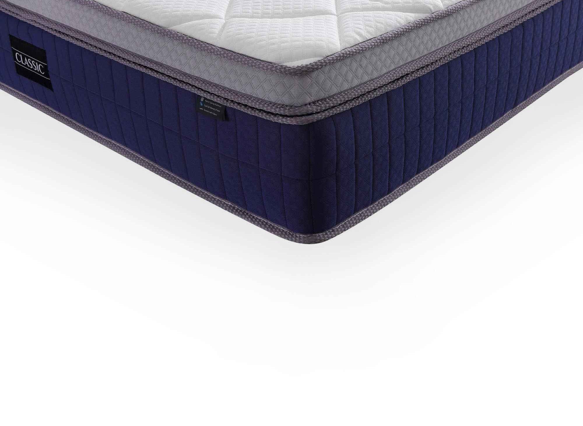 Matelas hybride BAMBOO 140 x 190 cm ressorts ensachés et mémoire de forme  épaisseur 30 cm