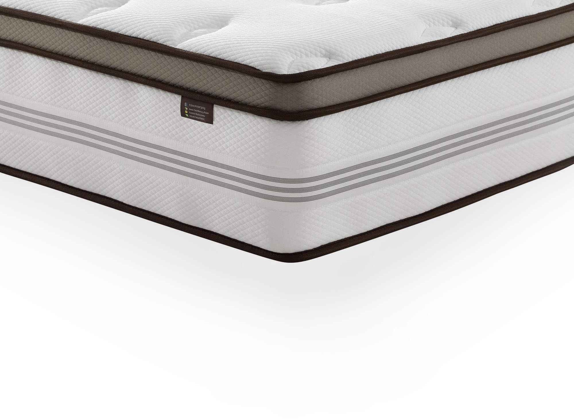 Matelas hybride ROYAL LUX 160 x 200 cm ressorts ensachés et mémoire de forme épaisseur 31 cm