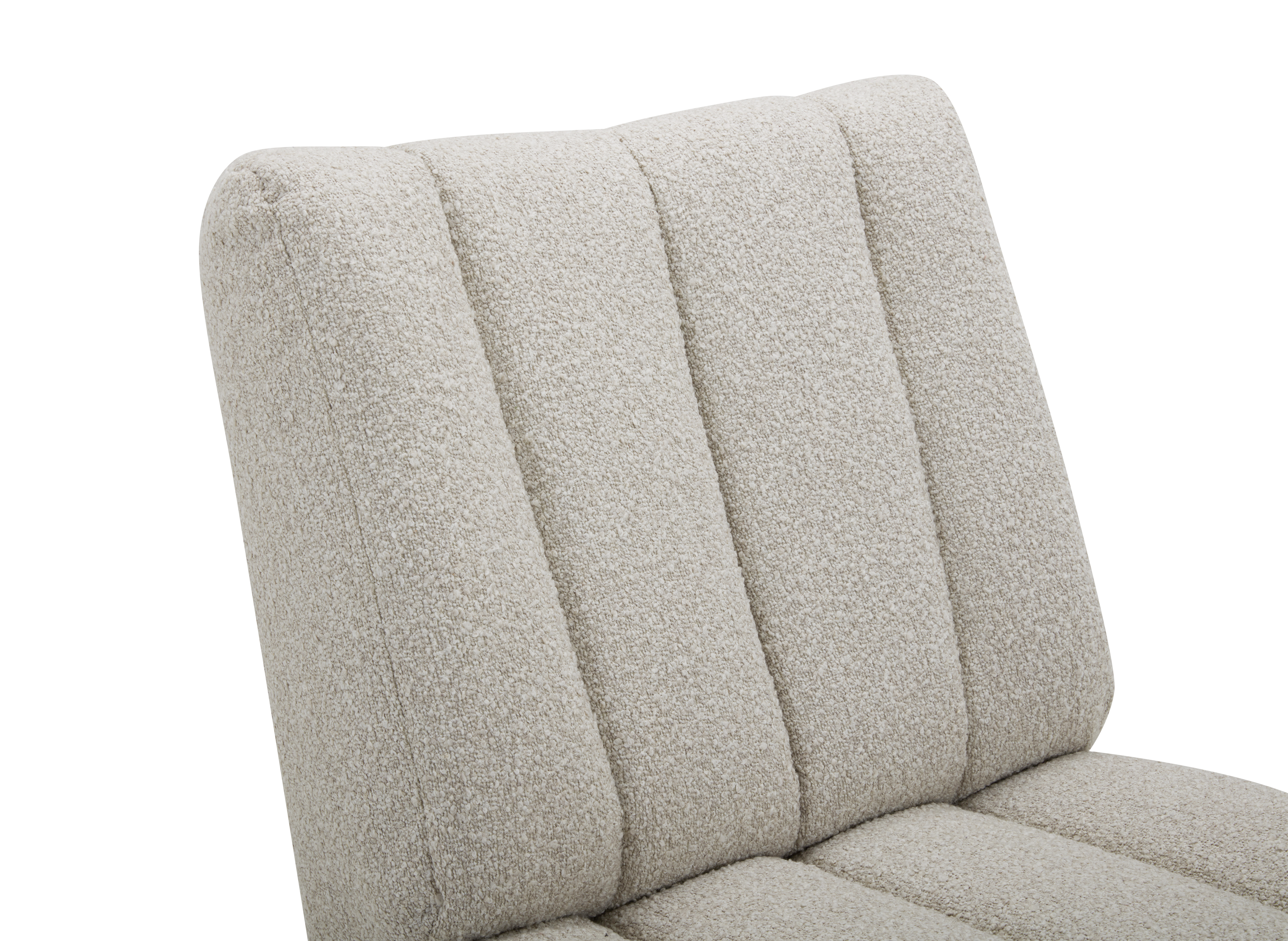 Fauteuil relax pivotant à commande manuelle effet peau de mouton beige TILIO