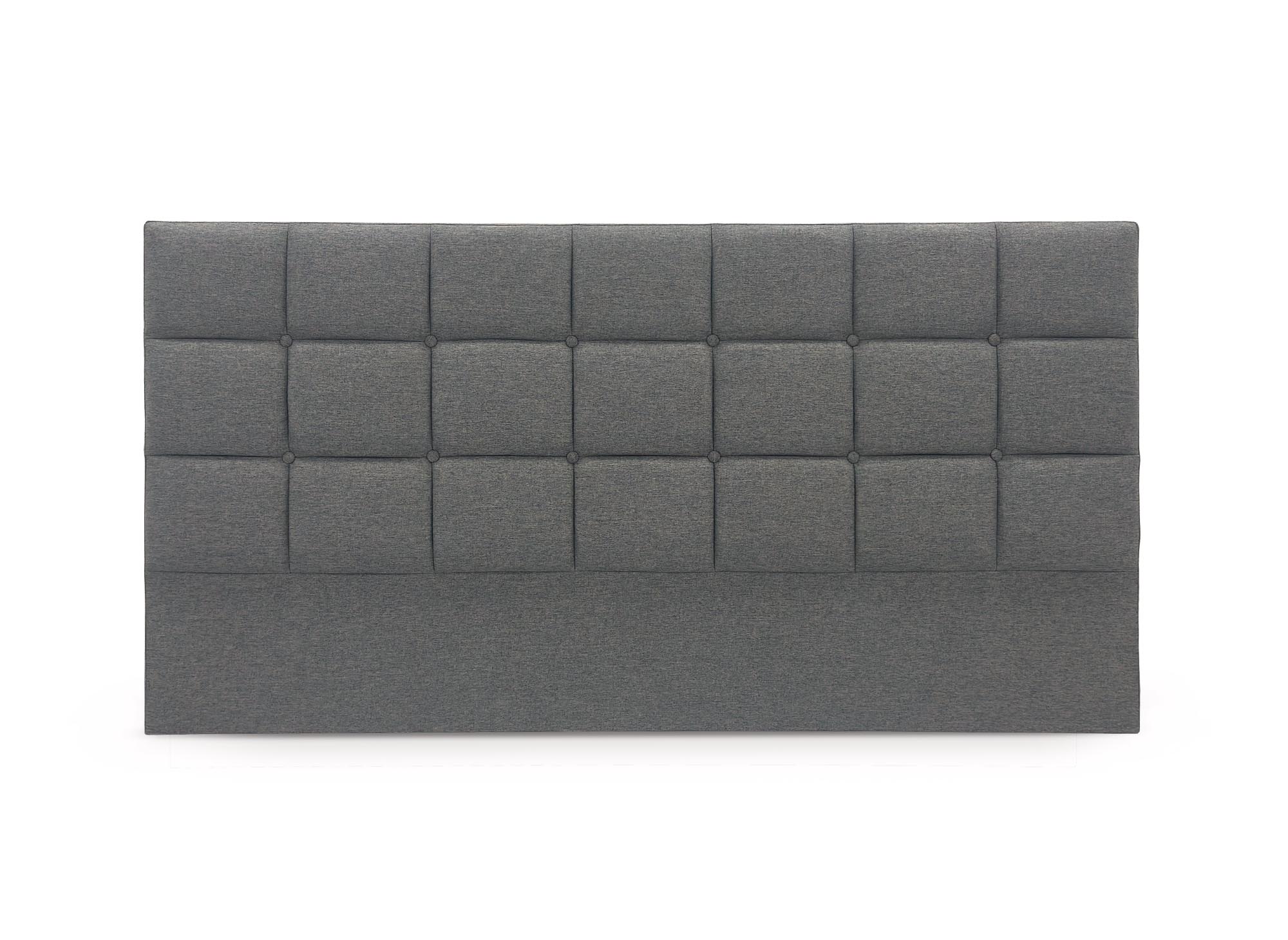 Tête de lit en tissu gris design 160 cm ALVERA