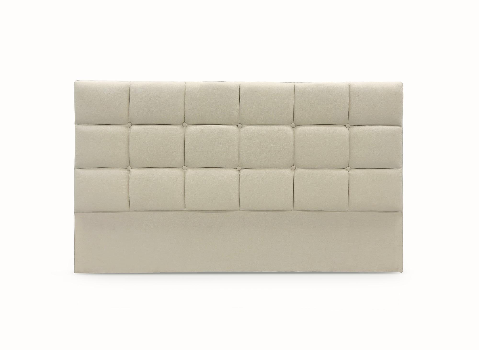 Tête de lit en tissu beige design 140 cm ALVERA