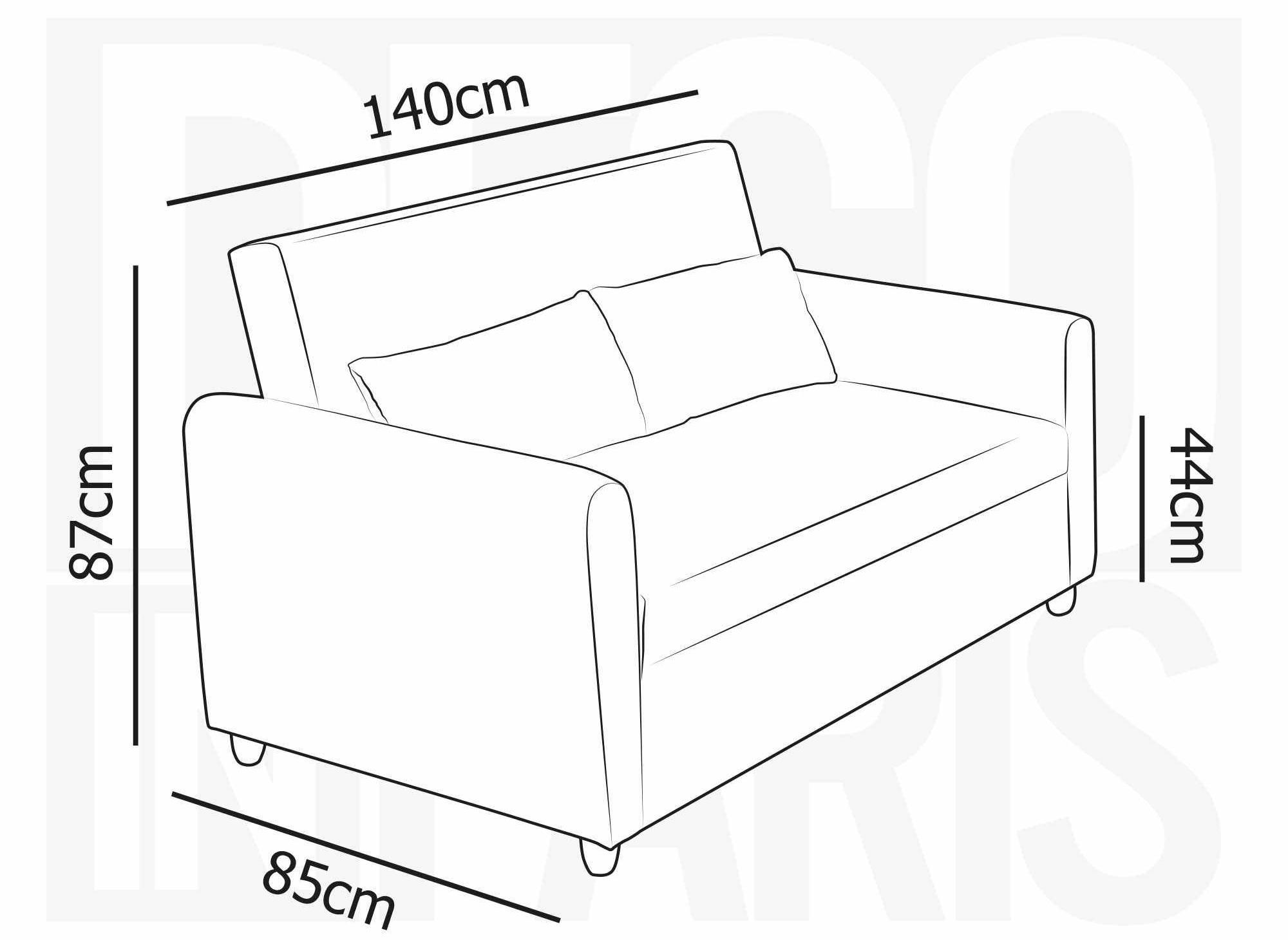 Canapé convertible scandinave en tissu bouclette blanc écru KALAYA