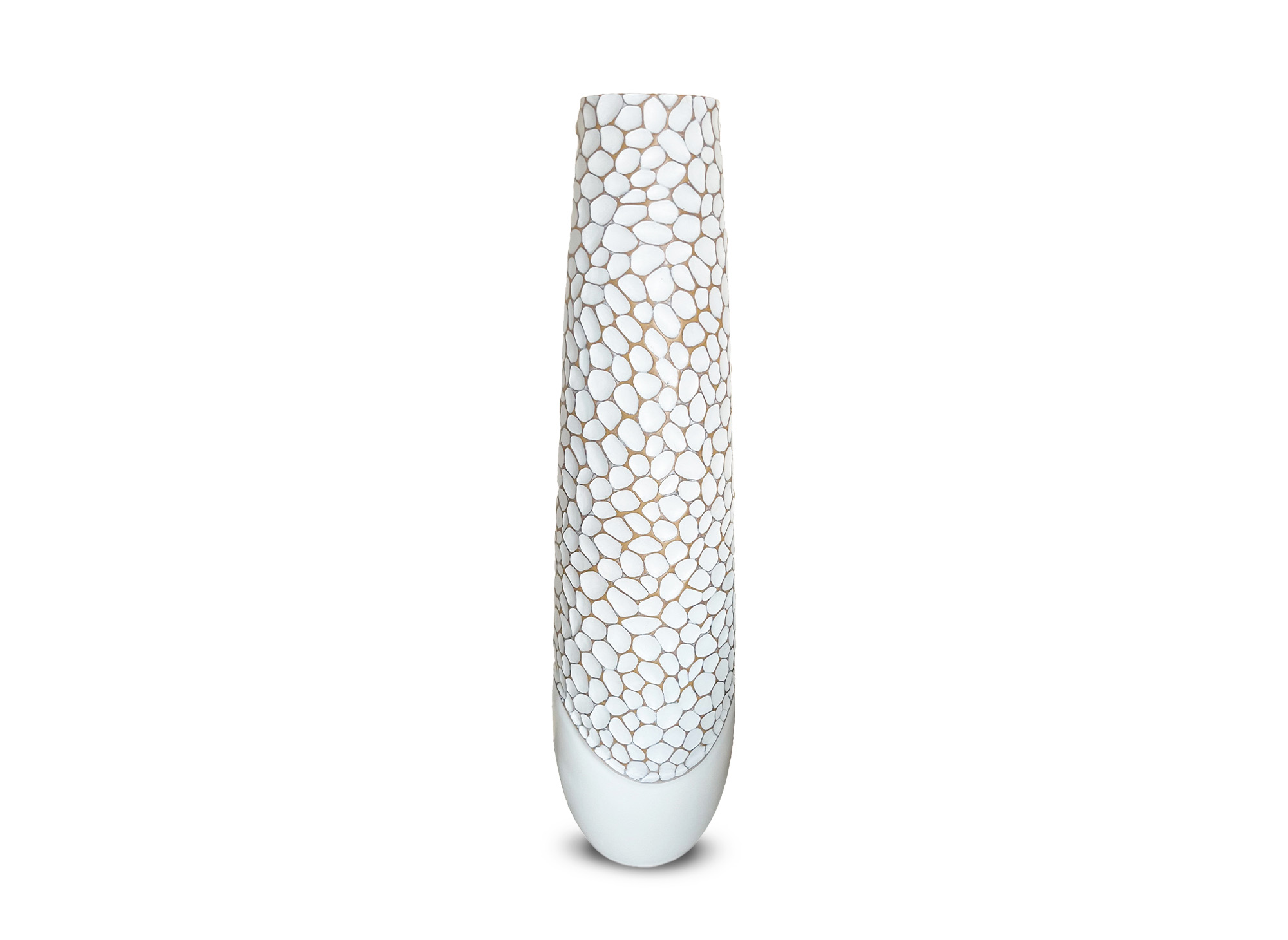 Vase décoratif en résine blanc H78 cm LOUMA