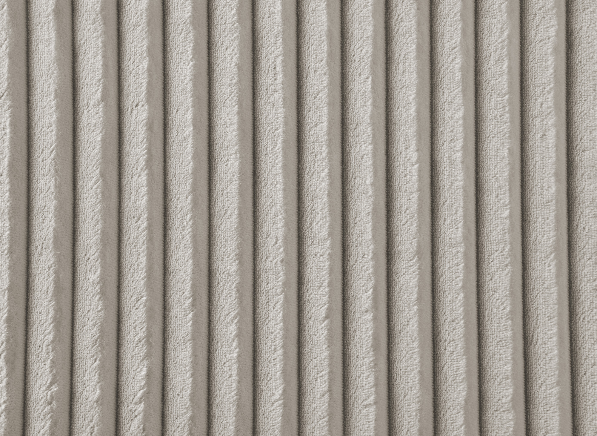 Canapé d'angle réversible convertible avec coffre en velours côtelé épais taupe NOELIA
