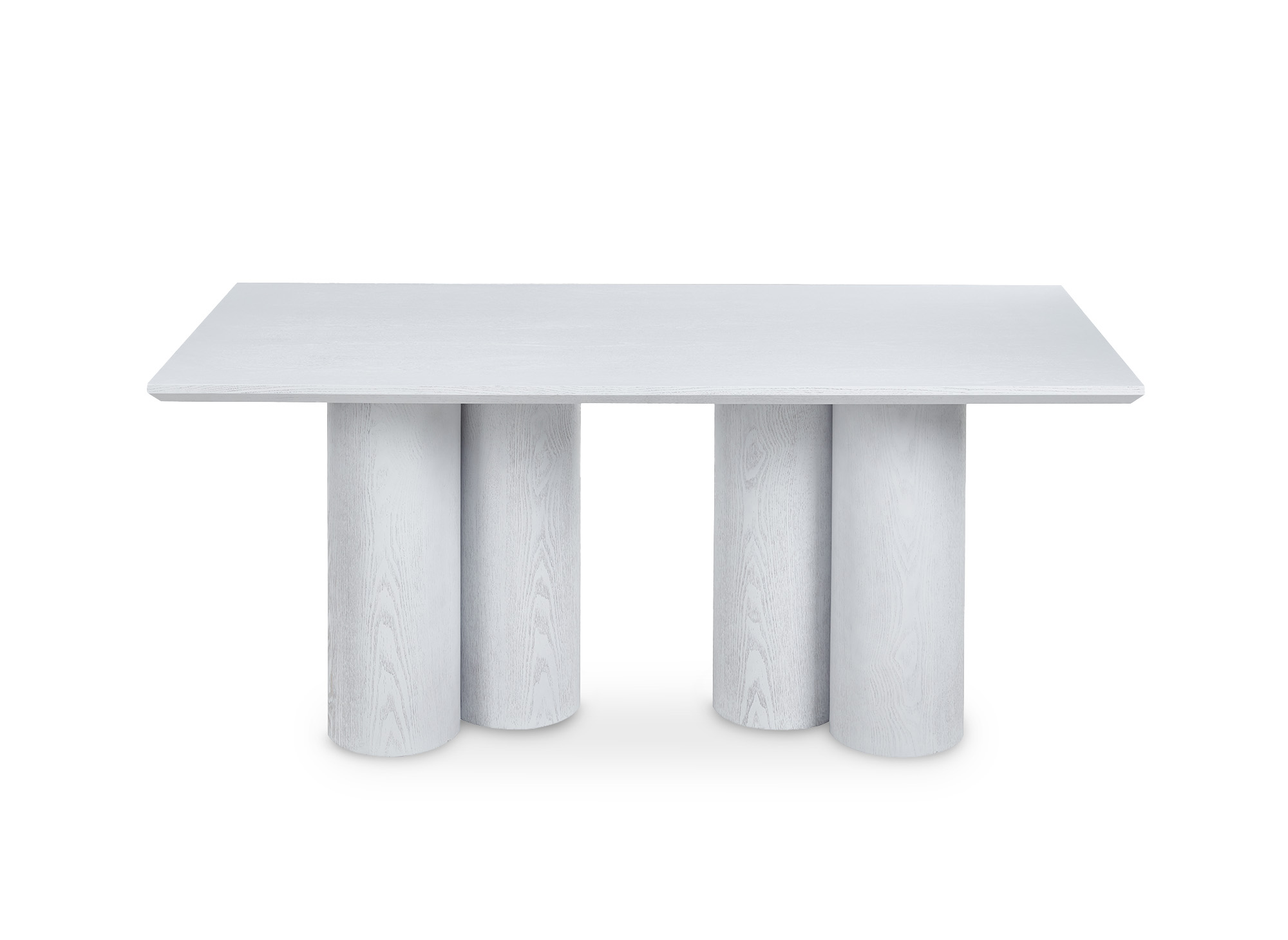 Table à manger blanche pieds forme organique 6 personnes ROSALIA